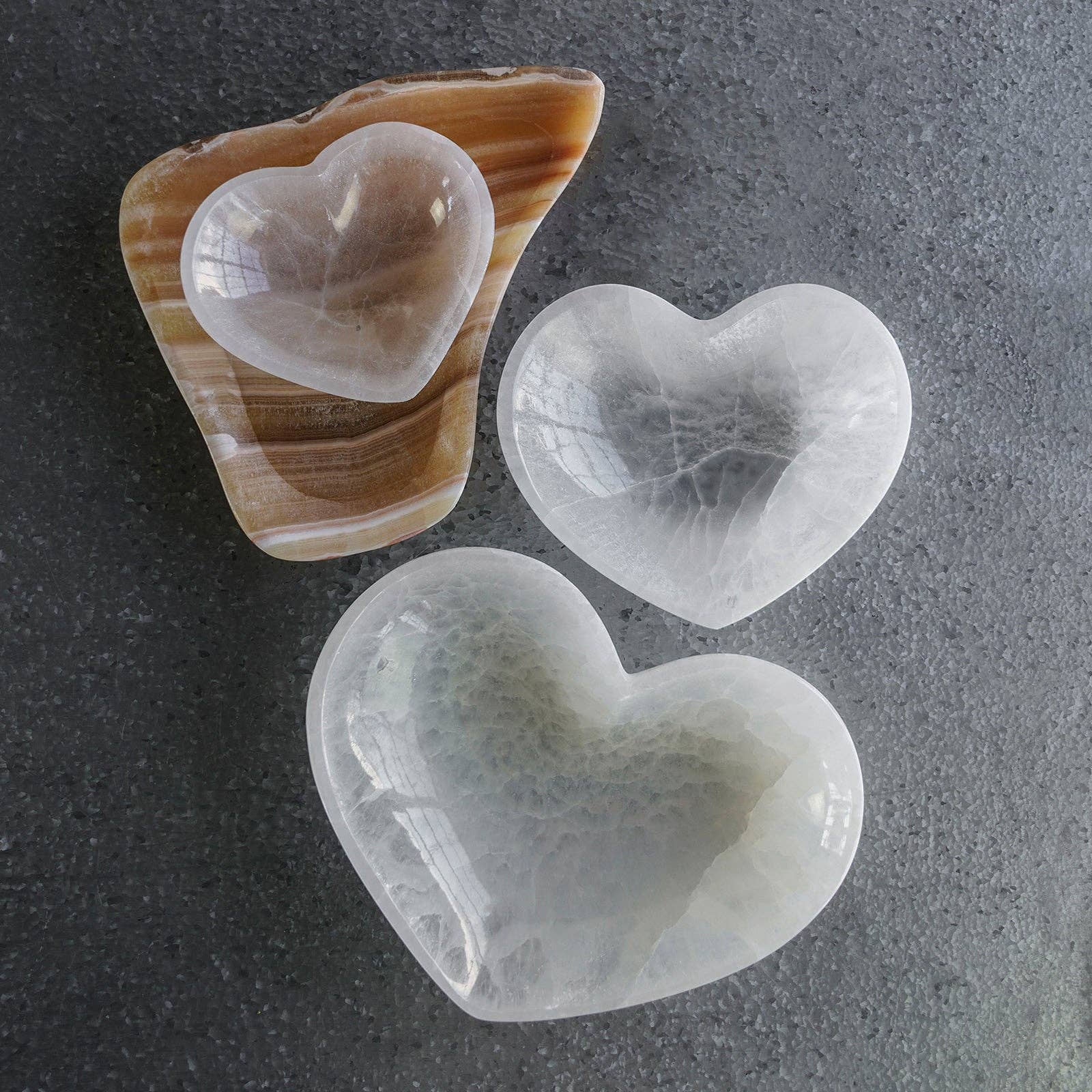 Selenite Heart Bowl - Salt & Creek