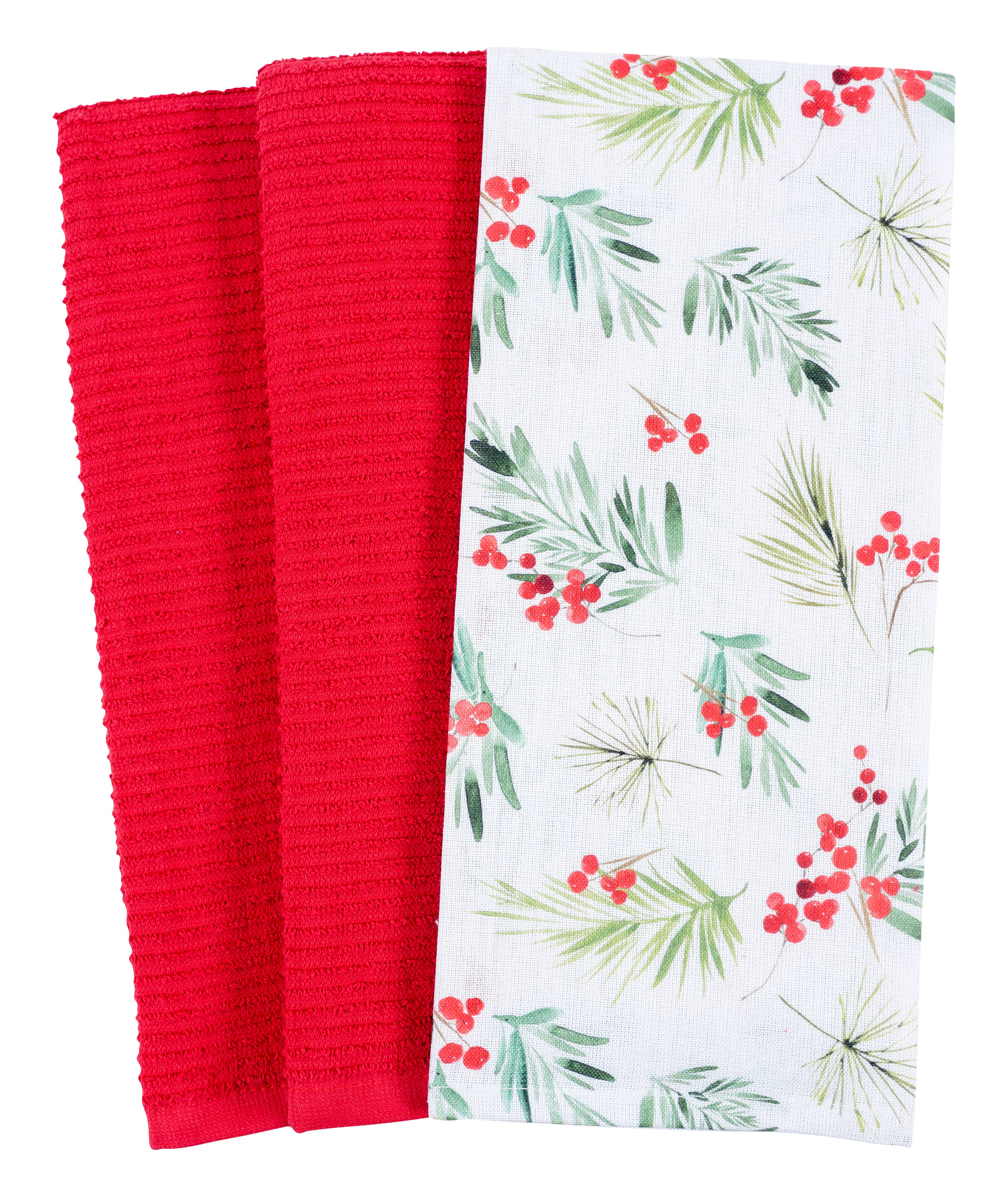 Holiday Kitchen Tea Towels - Set of 3