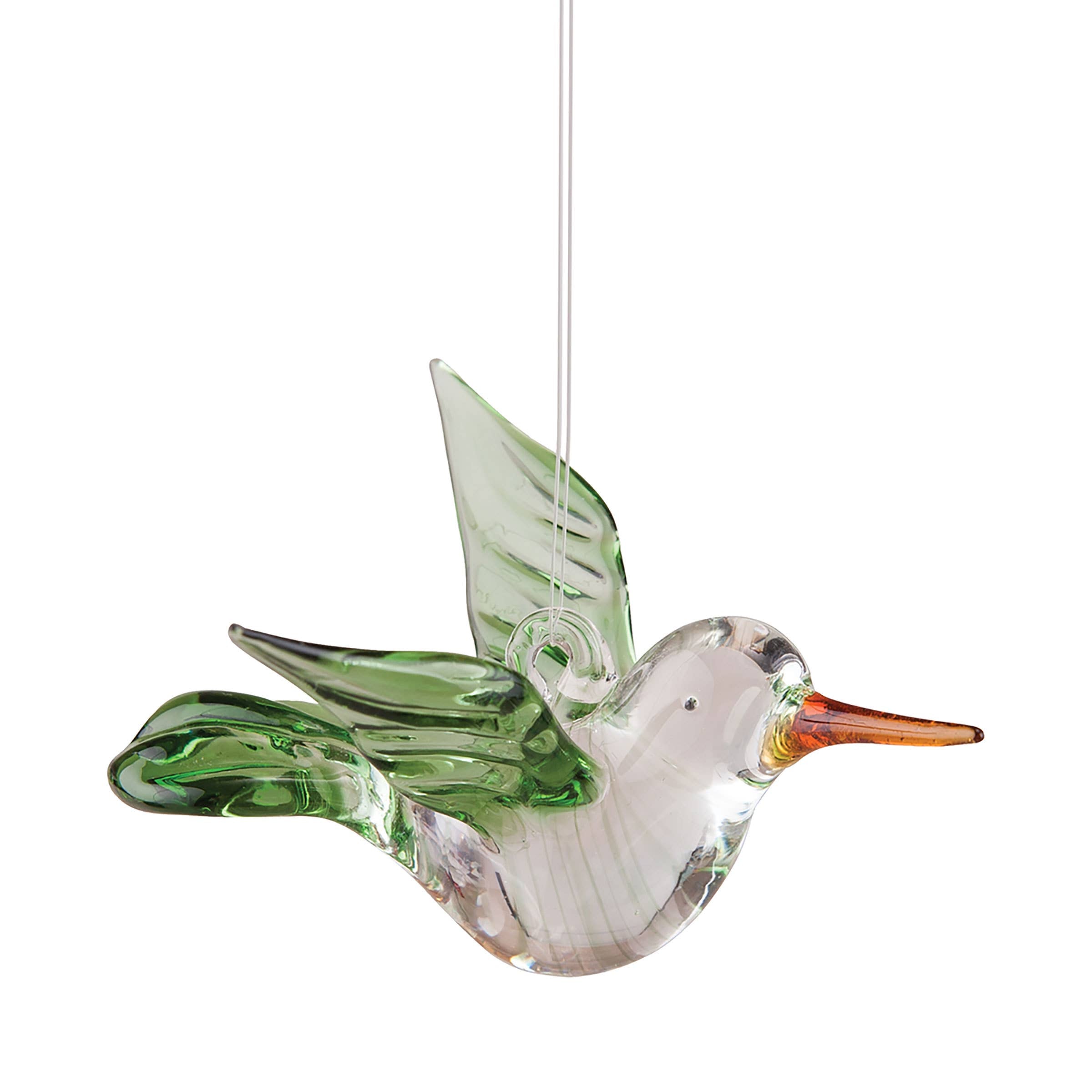 Glass Hummingbird Ornament