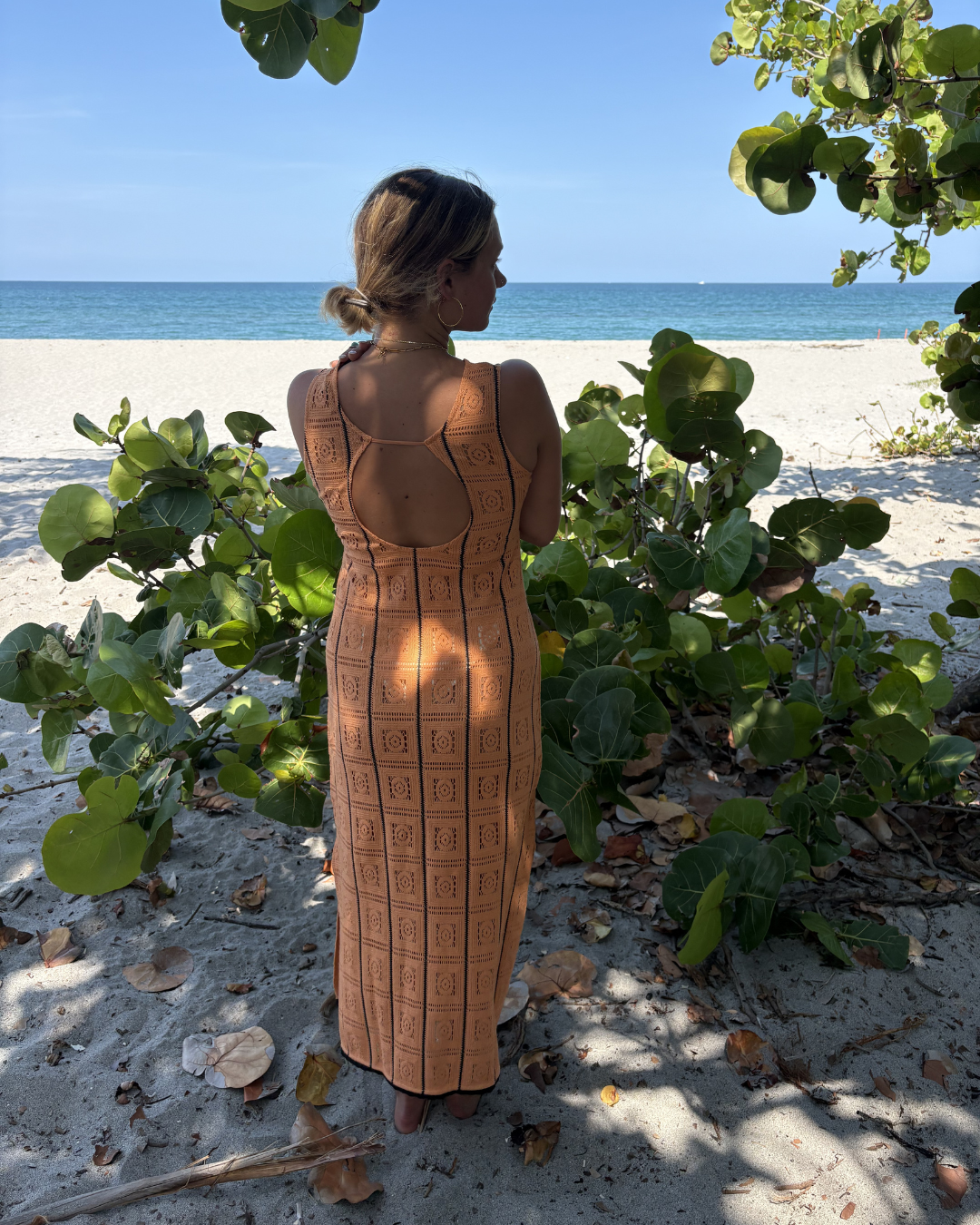 Coral Crochet Lace Cover Up Maxi - Salt & Creek