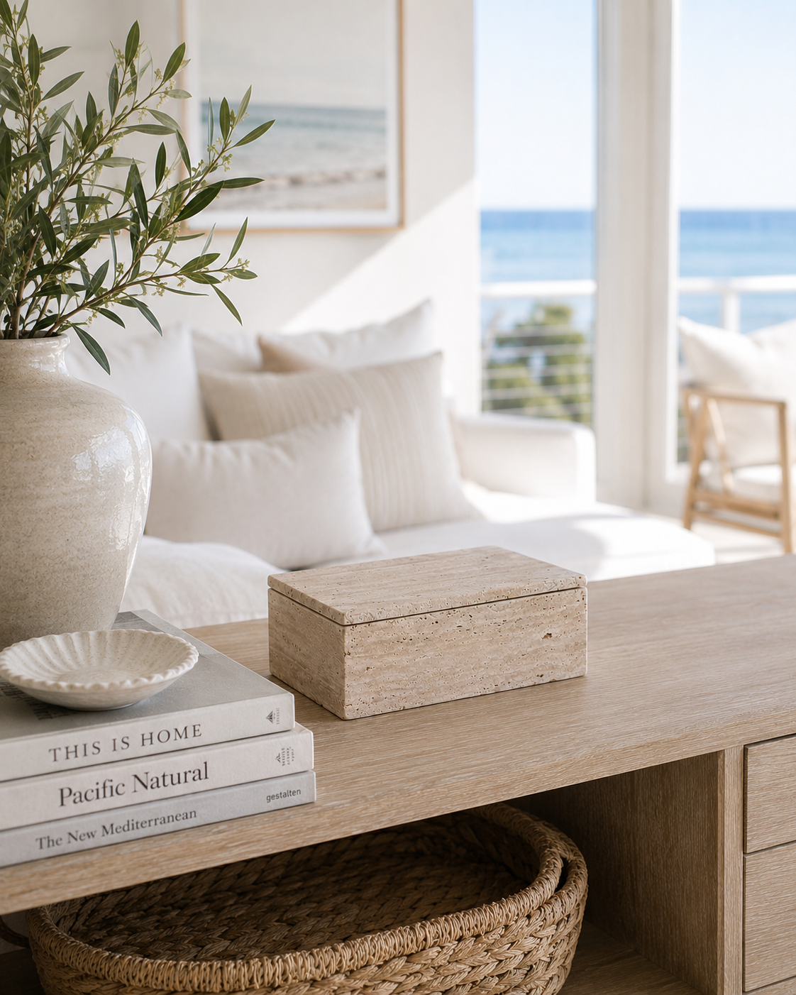 Katiya Travertine Box