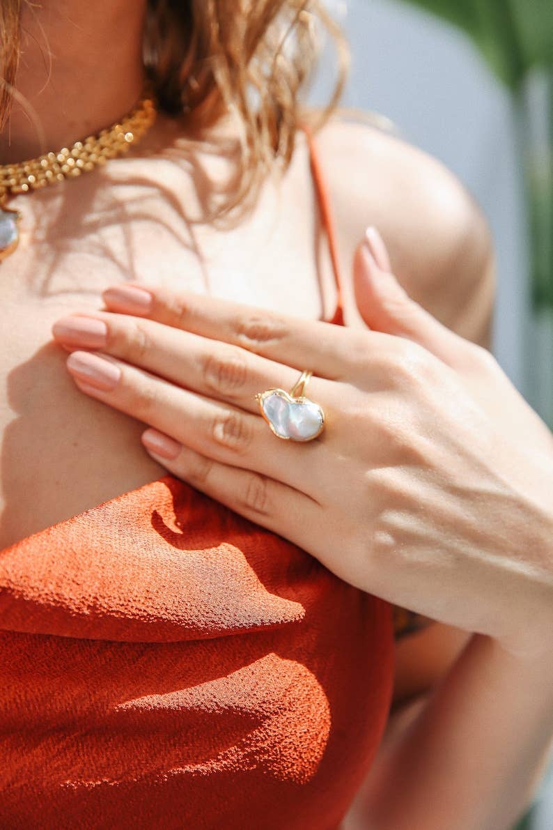 Sirena Baroque Pearl Ring