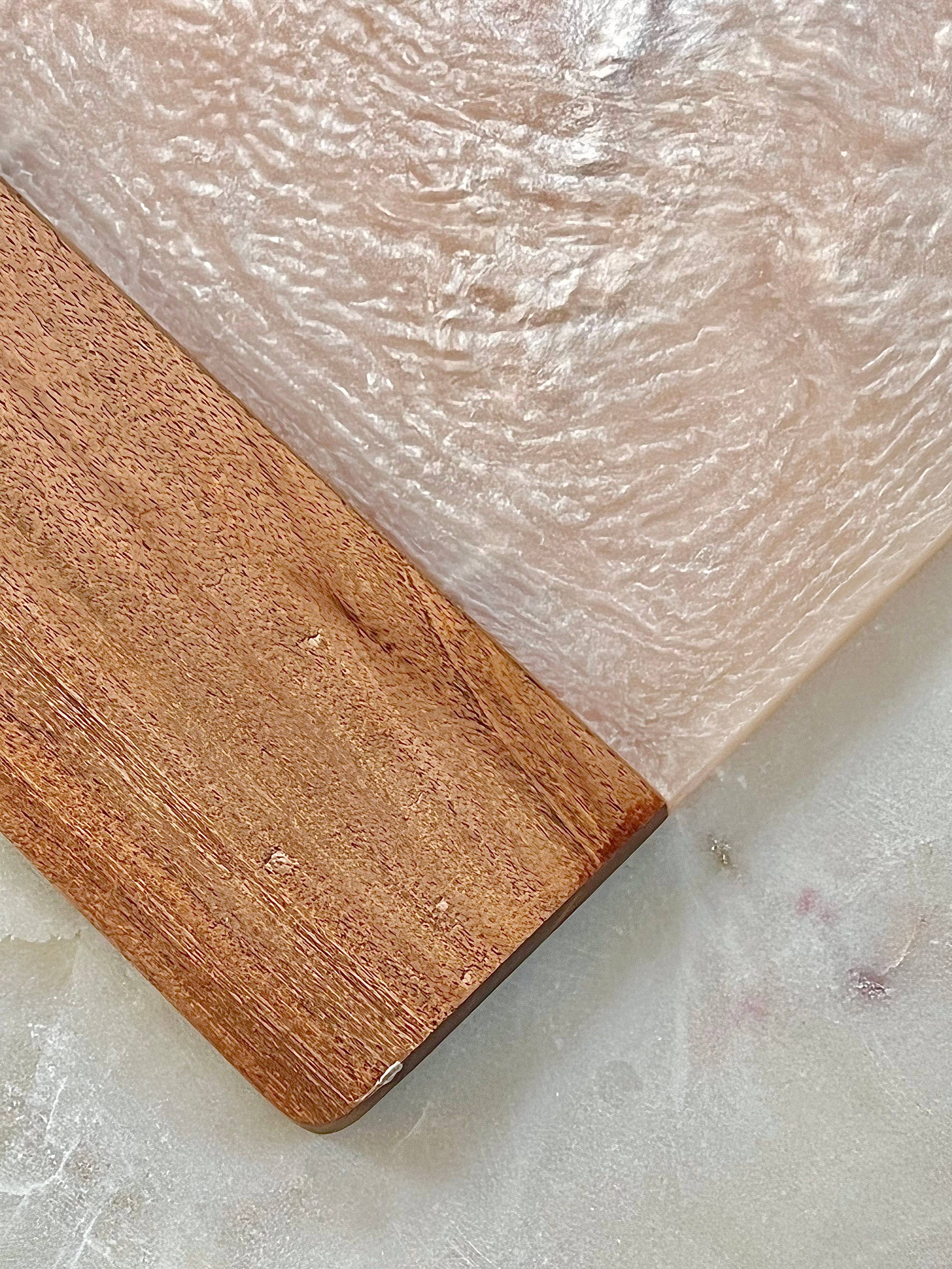 Ivory Resin & Wood Cheese Board - Salt & Creek