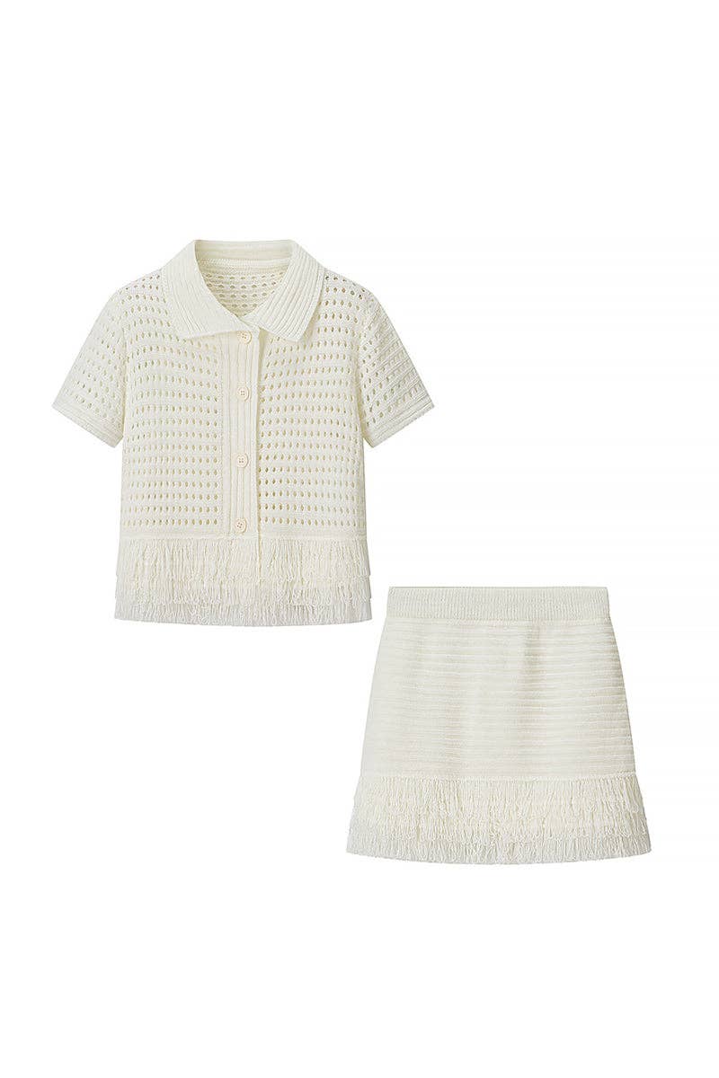 Fringe-Trimmed Set - Salt & Creek