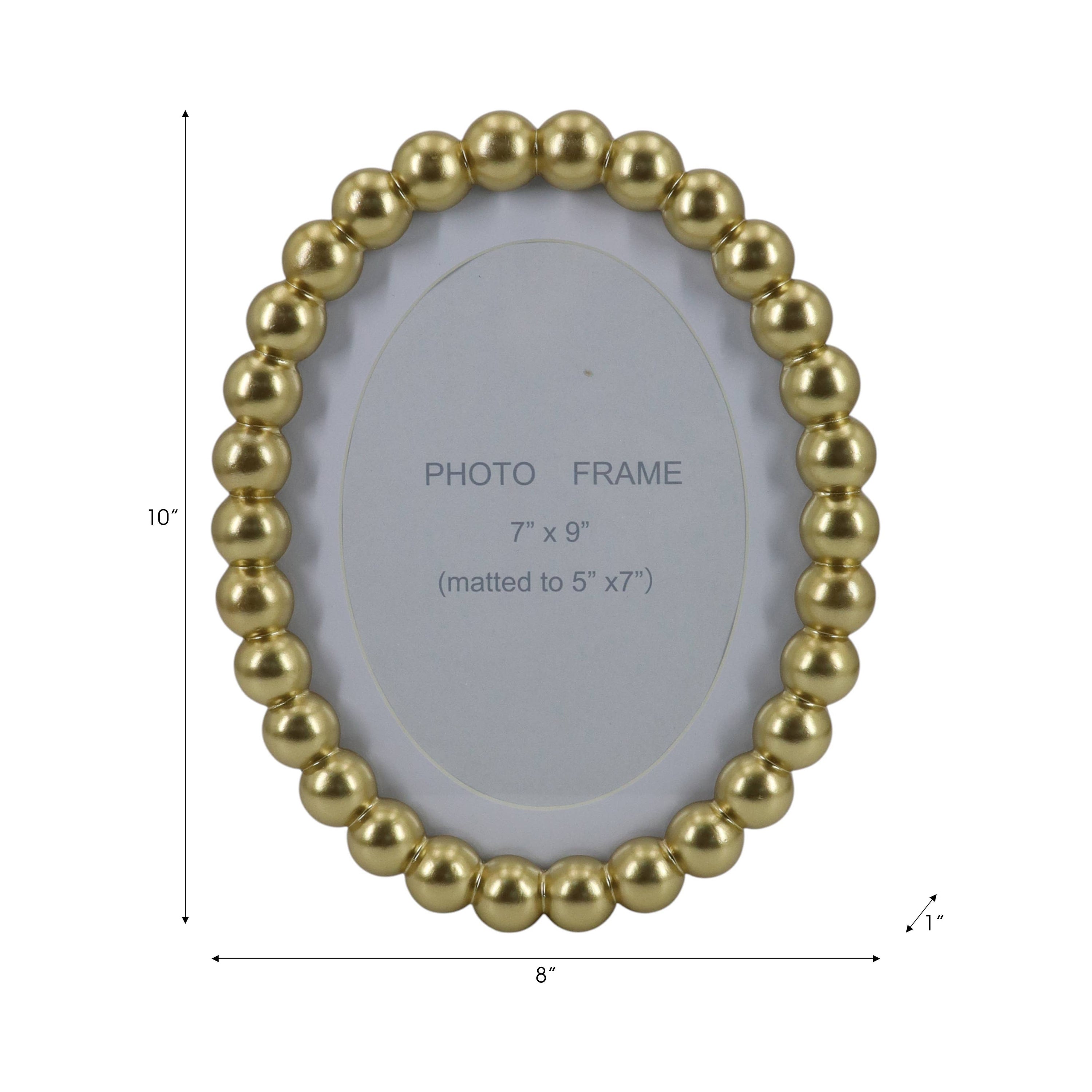 Isla Beaded Oval Frame