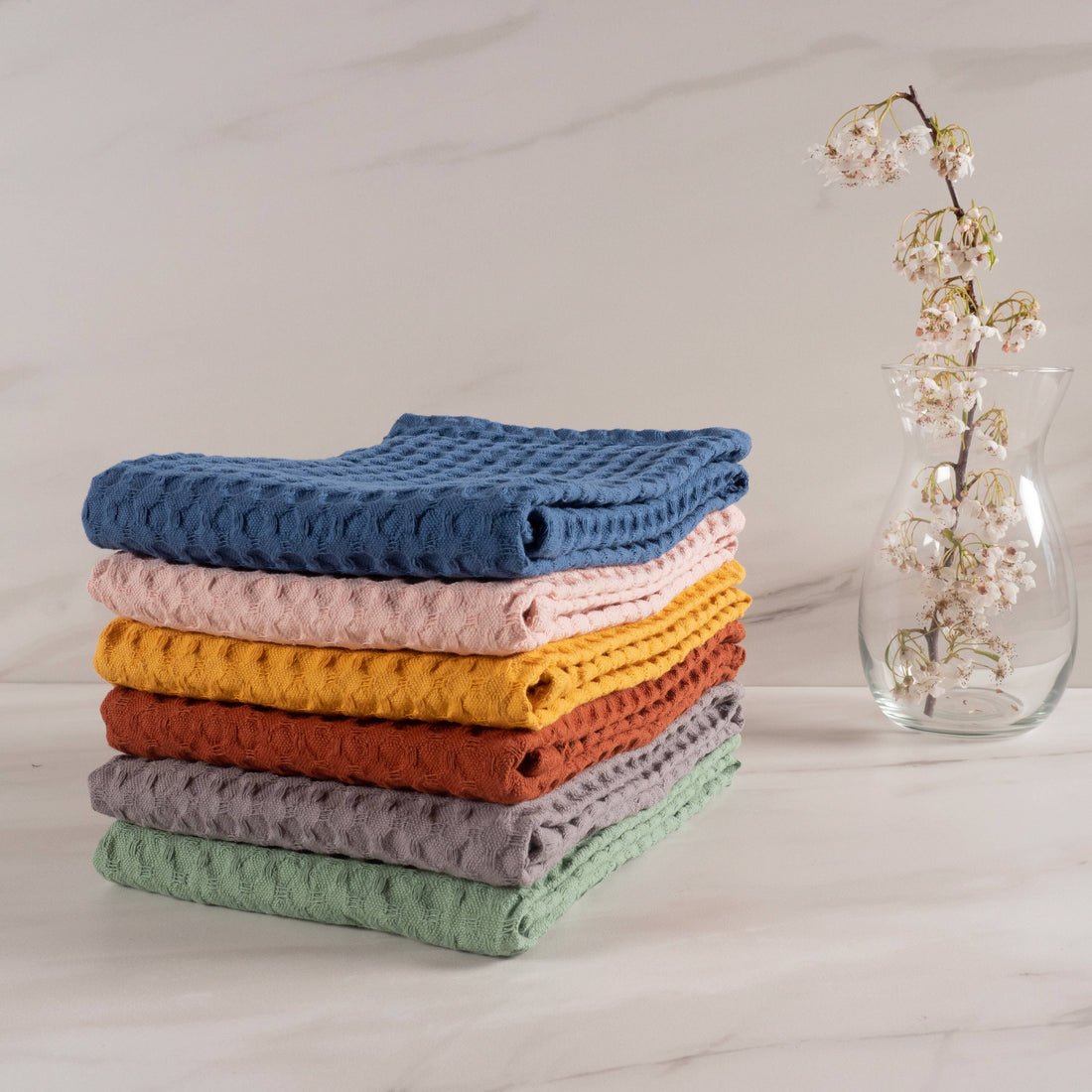 Monaco Jumbo Waffle Kitchen Towel