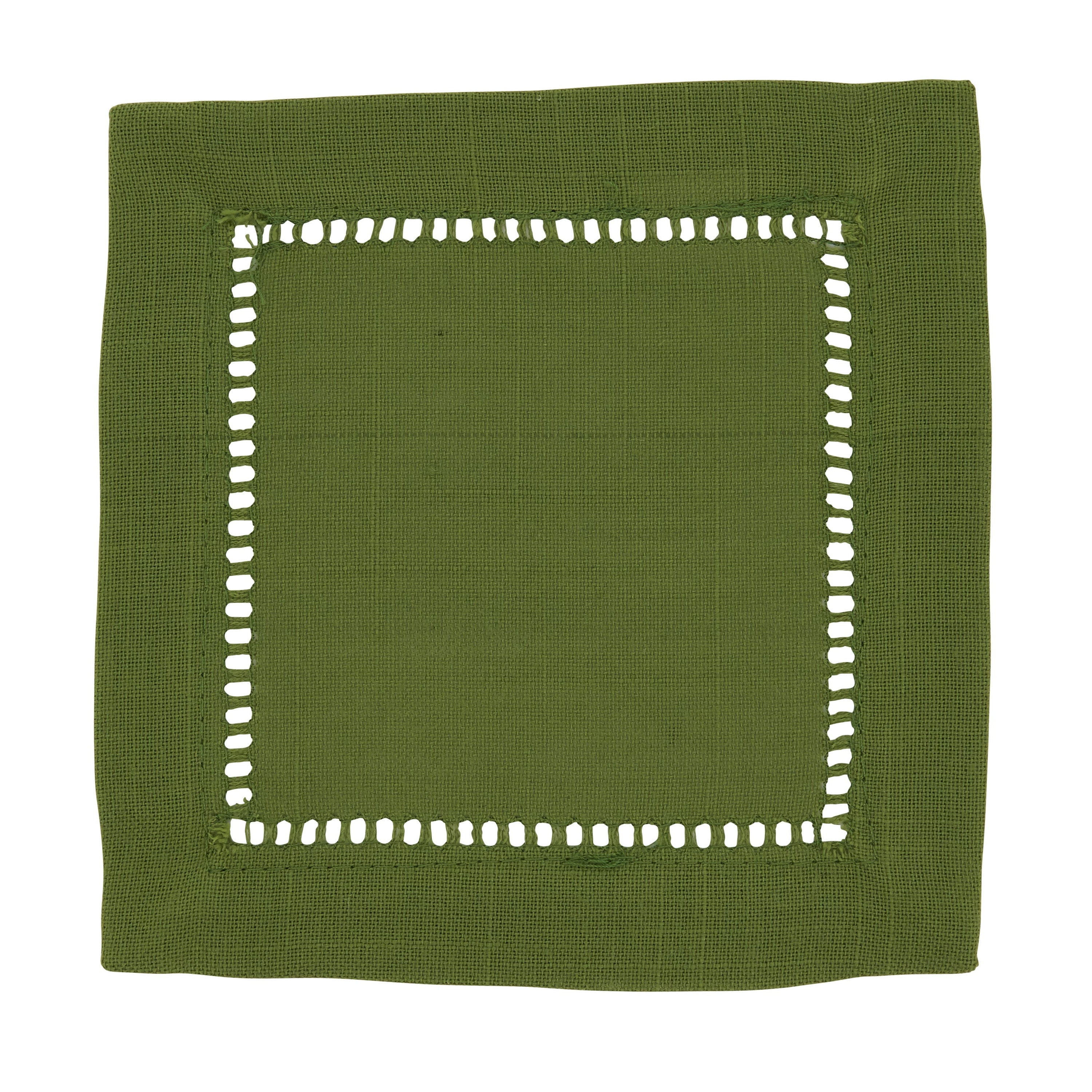 Cocktail Napkin With Hemstitch Border - Salt & Creek