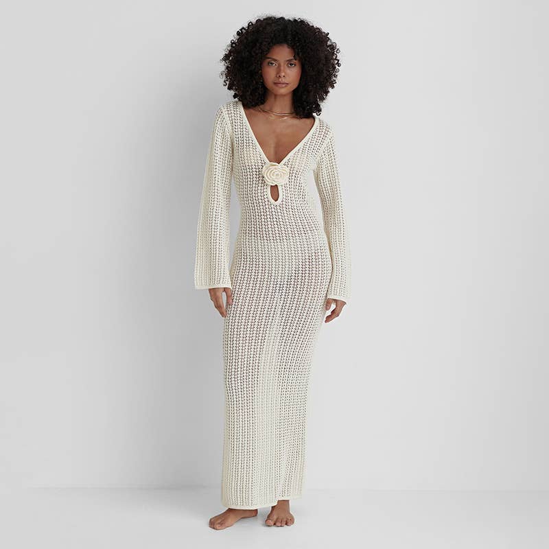 Flora Knit Cover Up Dress
