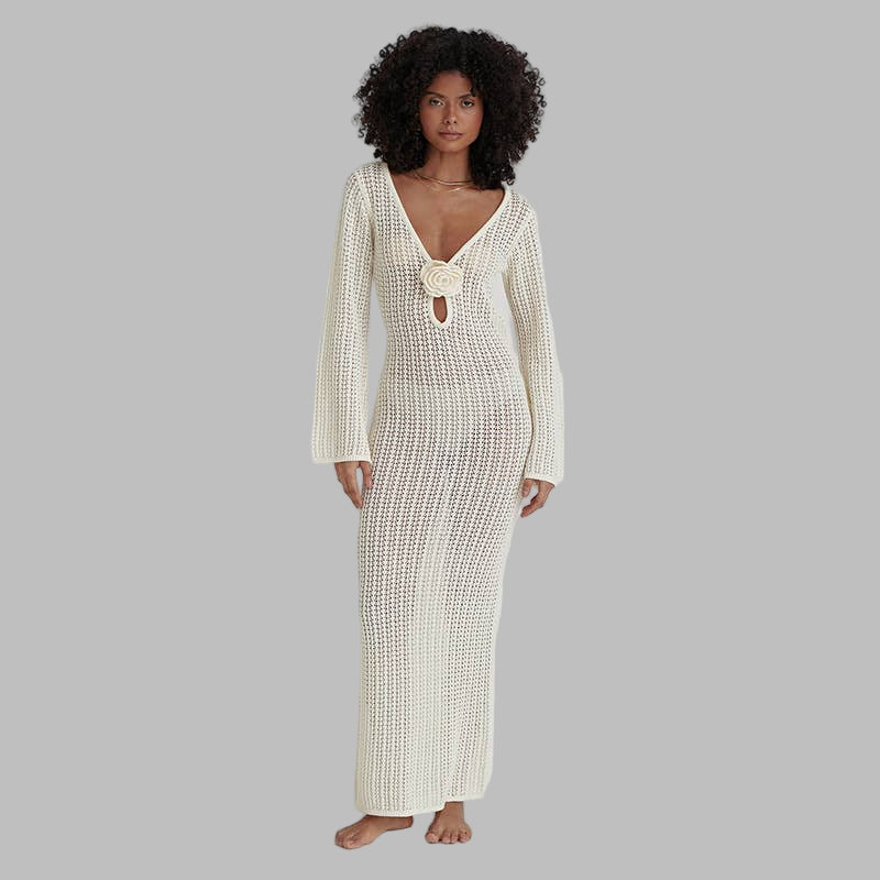 Flora Knit Cover Up Dress