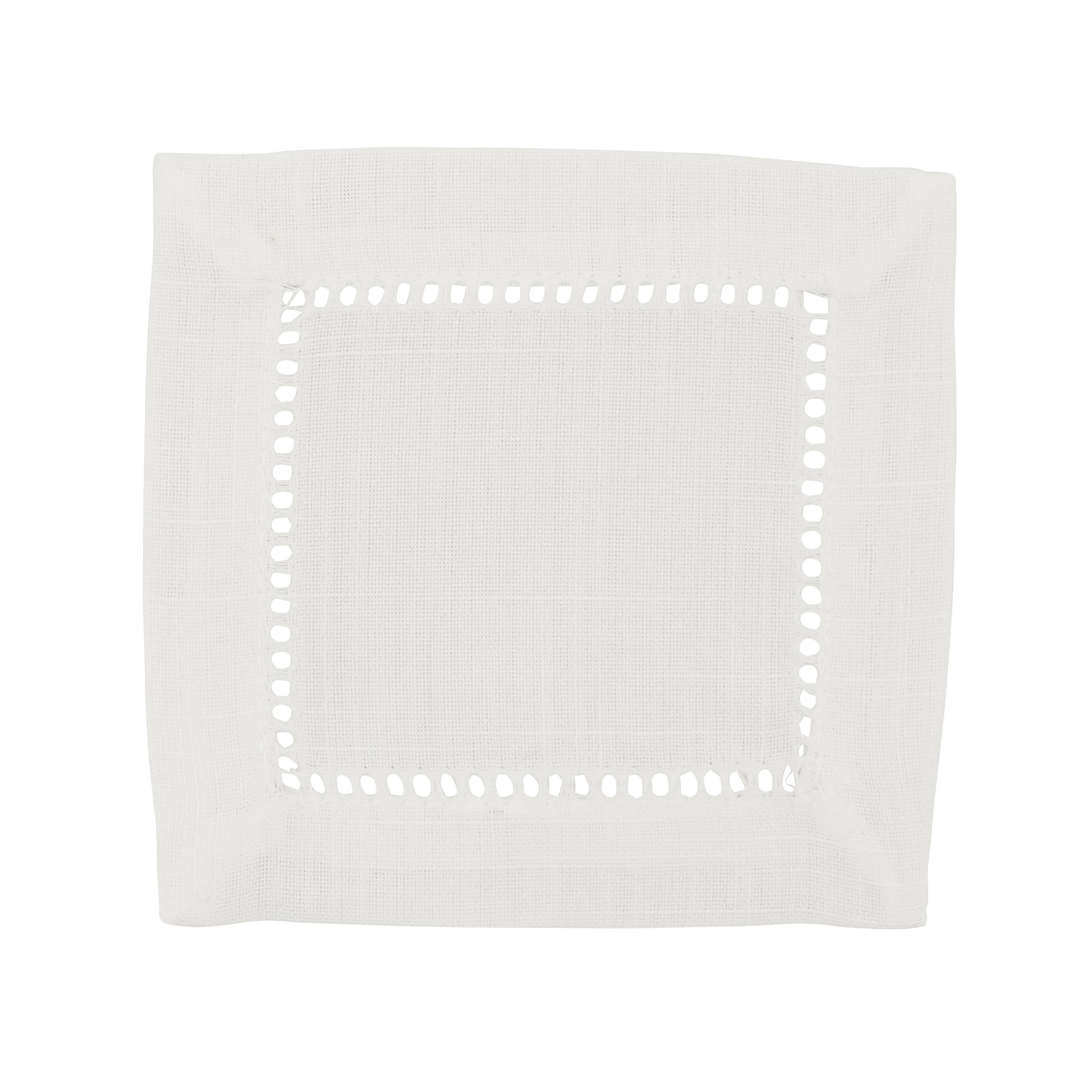 Cocktail Napkin With Hemstitch Border