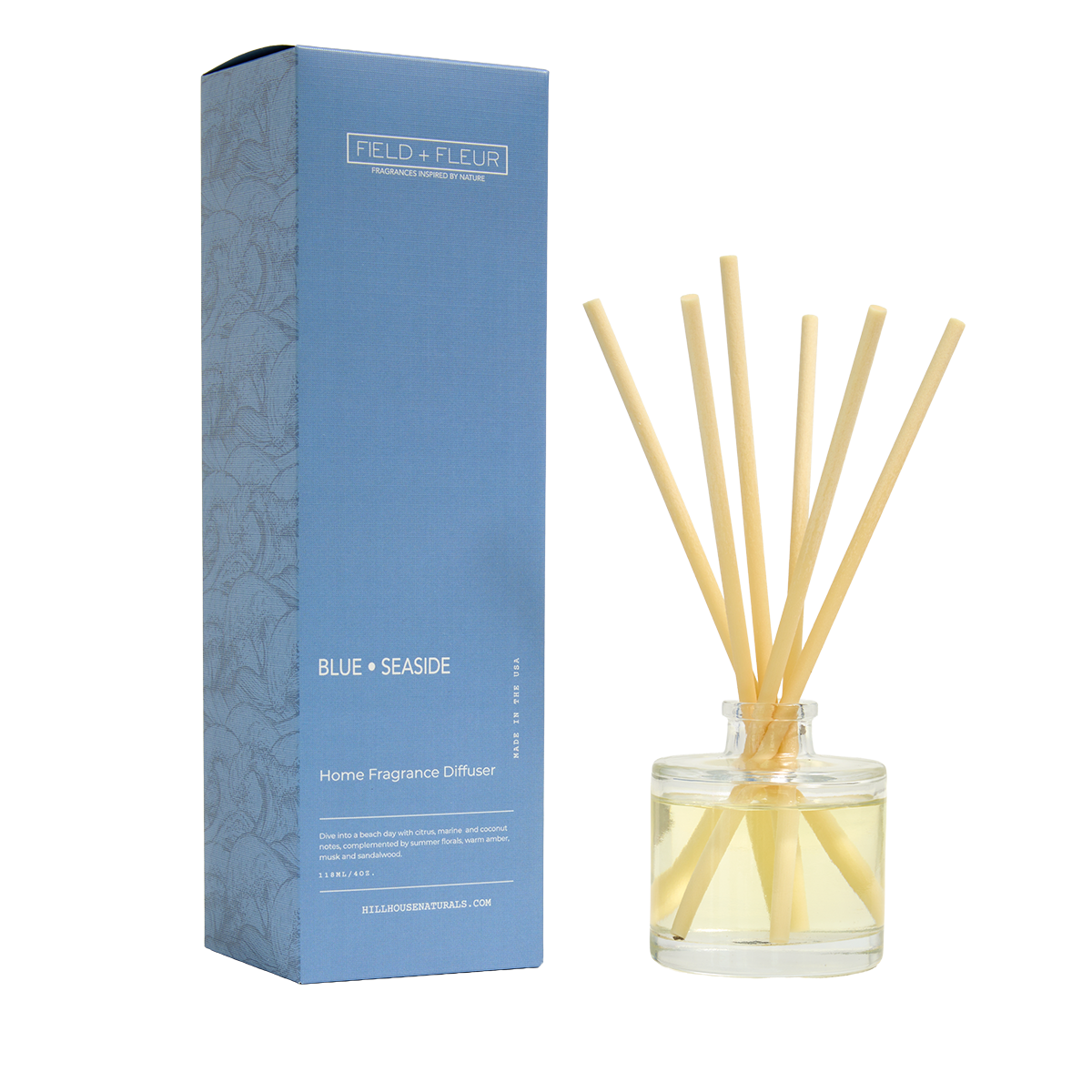 Blue Seaside Diffuser Reed 4oz. Ctn.6 - Salt & Creek