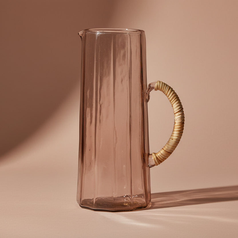 Pink Hammered Water Pitcher - Salt & Creek