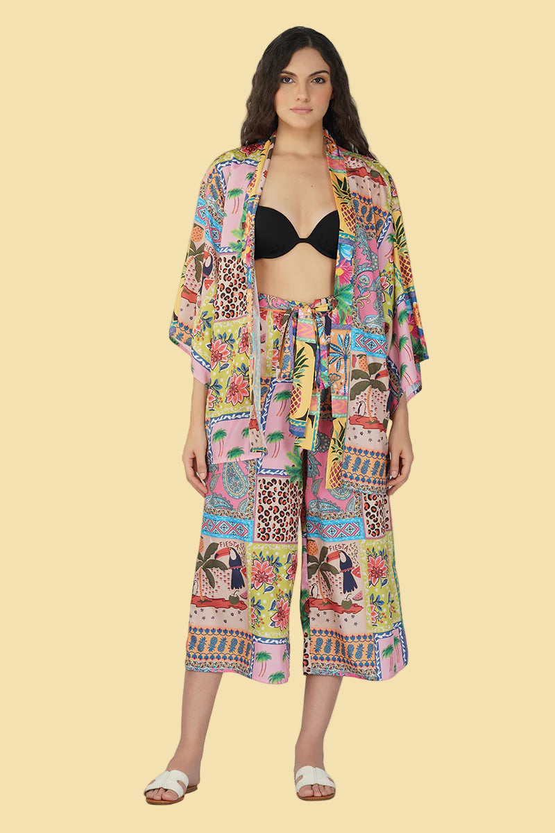 Macaw Pineapple Cover Up Shirt