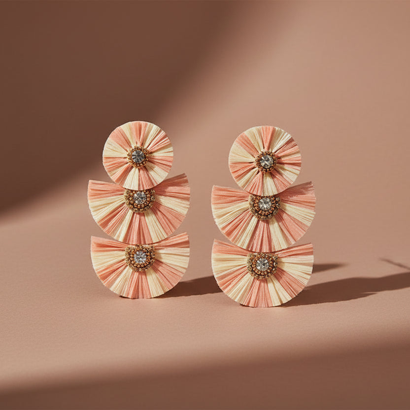 Wild Nights Raffia Earrings - Salt & Creek