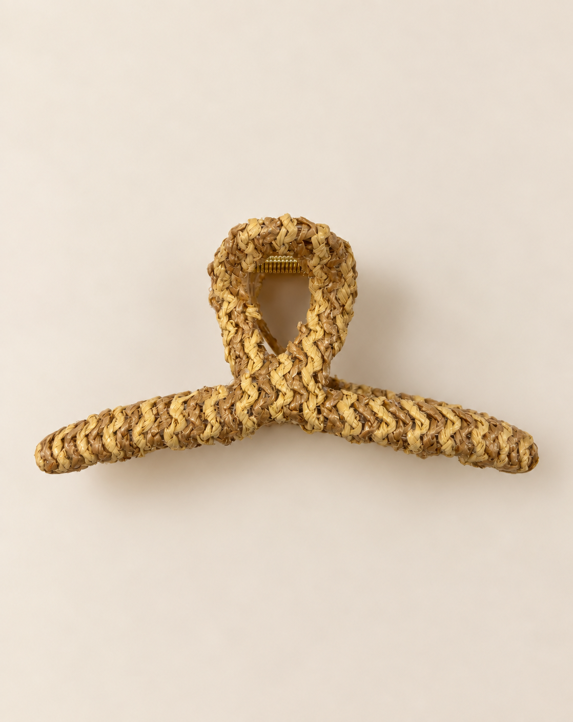 Rattan Wrapped Hair Clip