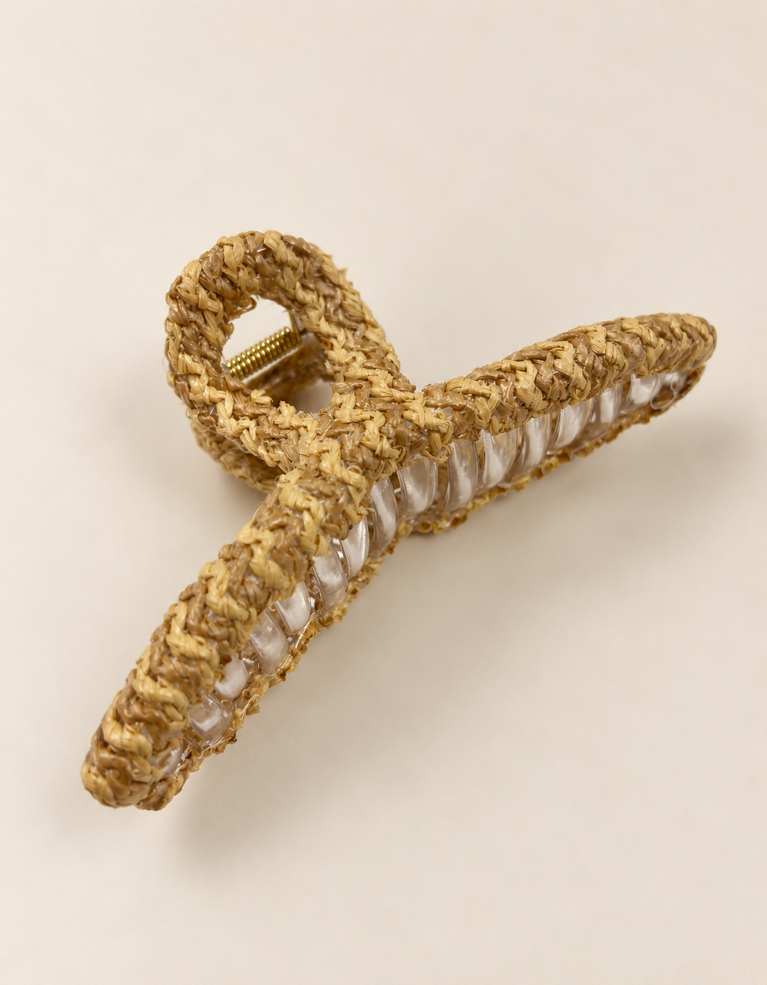 Rattan Wrapped Hair Clip