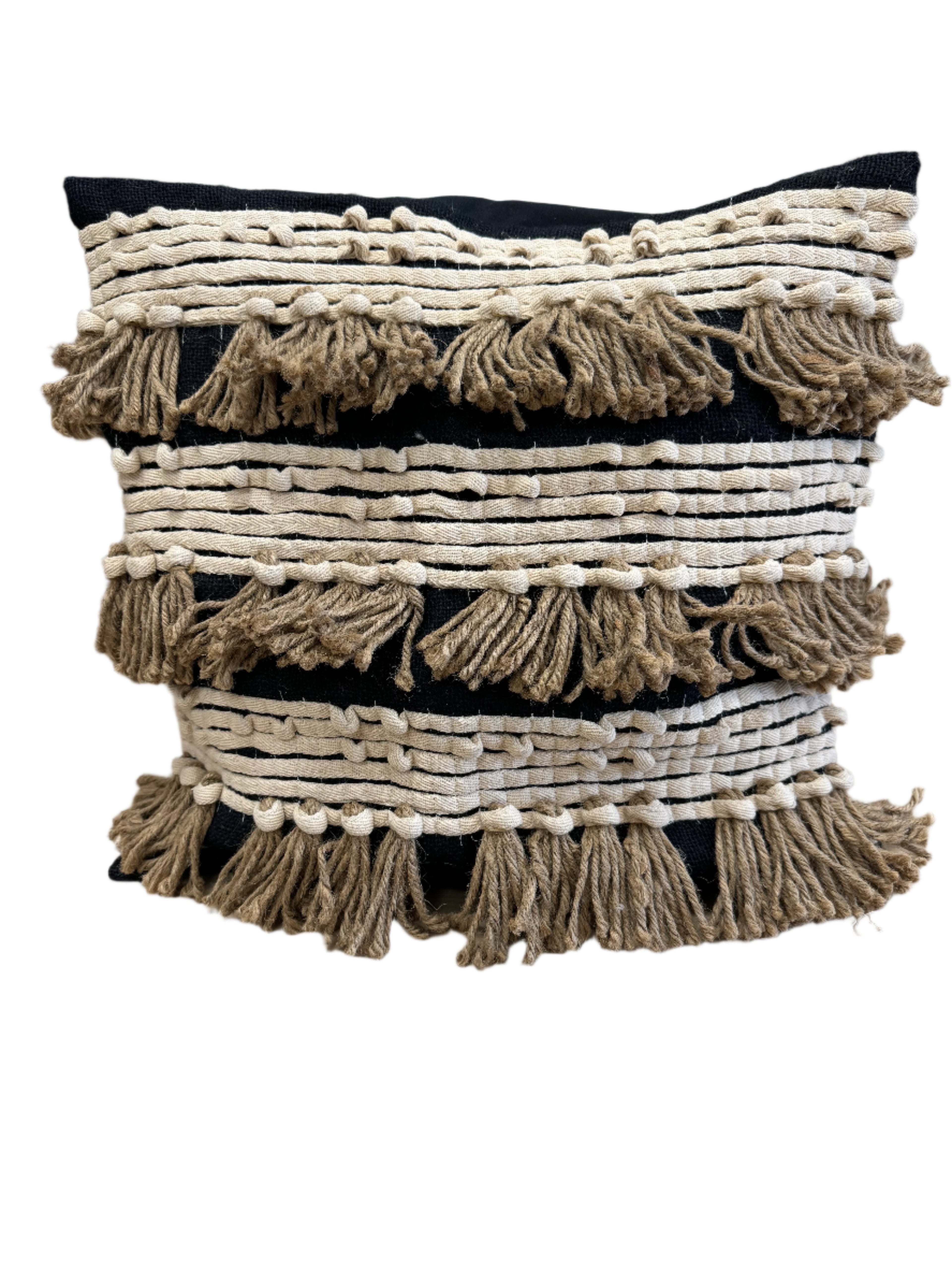 Burlap Fringe Pillow Cover - Salt & Creek