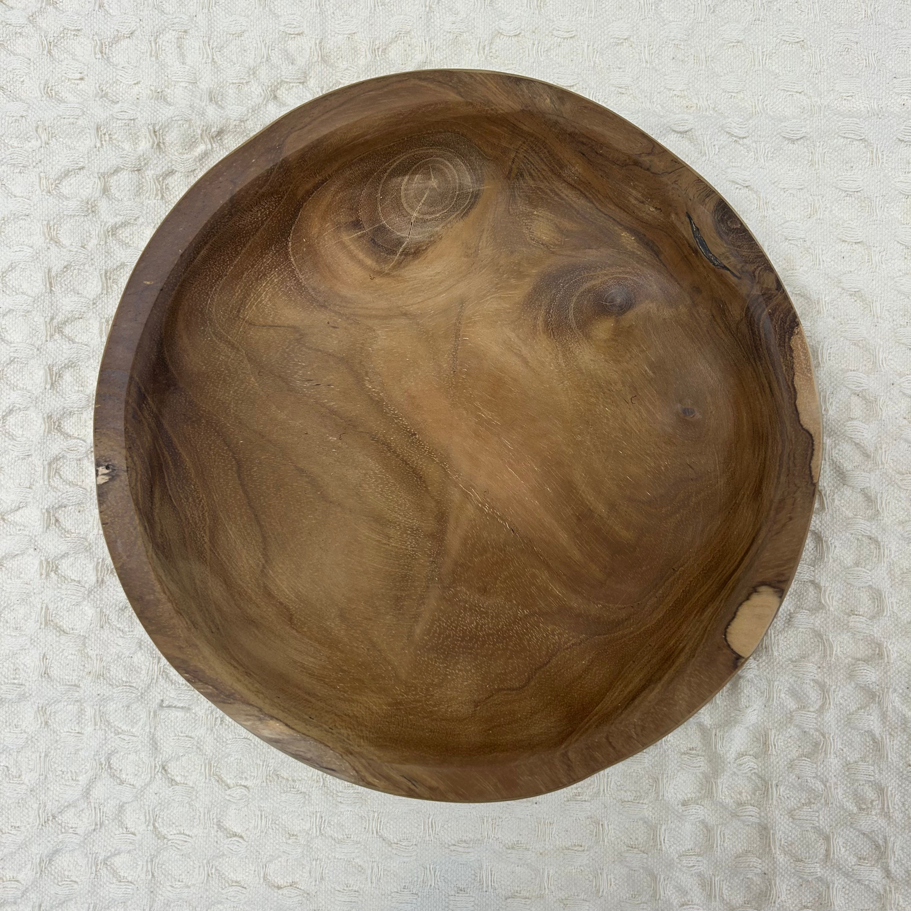 Natural Teak 8" Round Plate