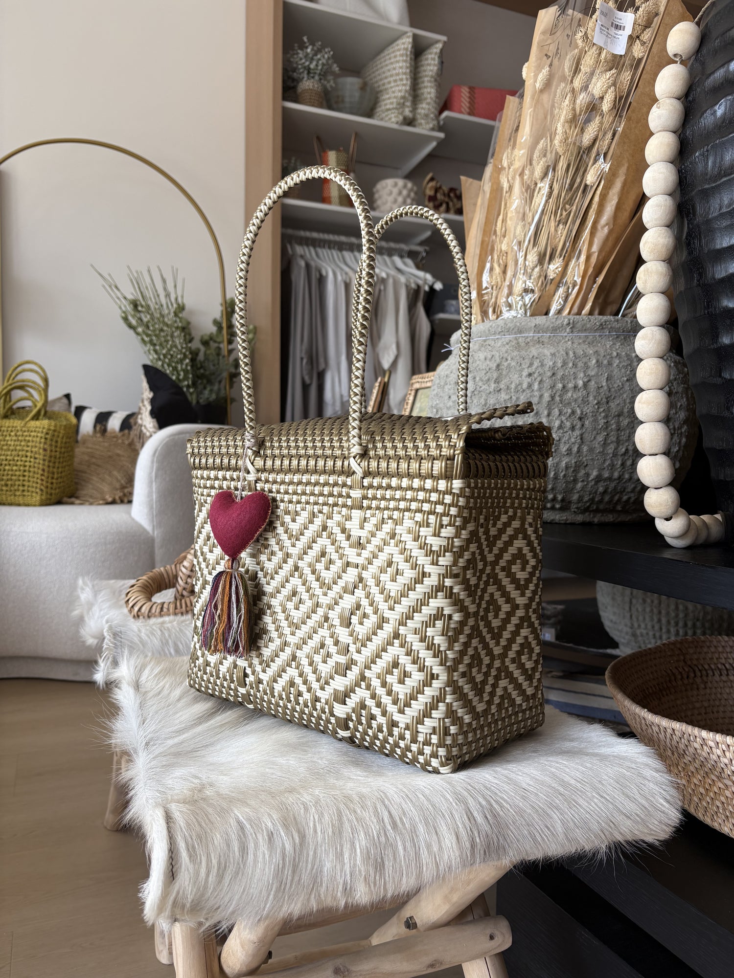 Medium Artisan Mexican Box Bag