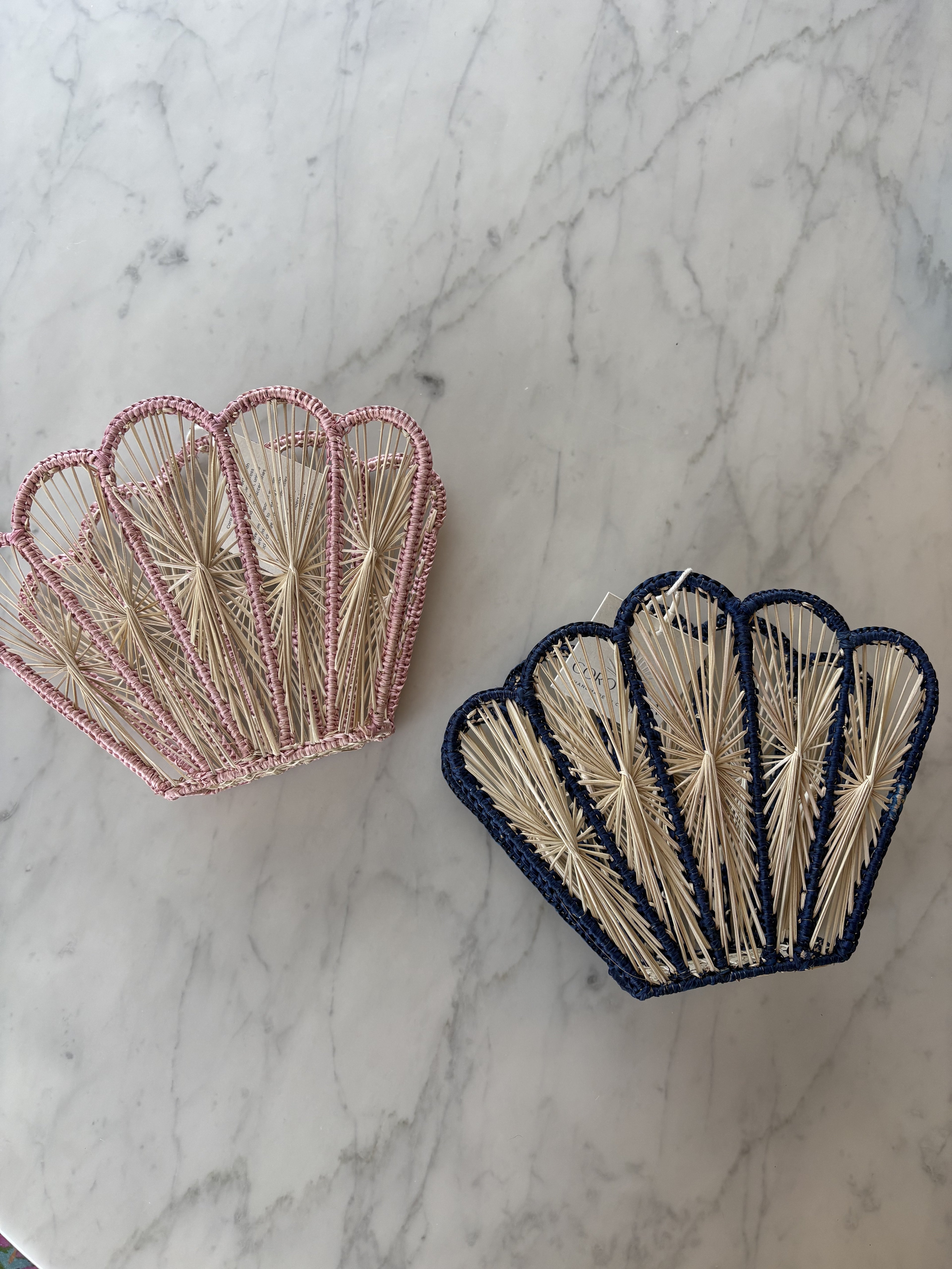 Shell Napkin Holder with Colored Trim