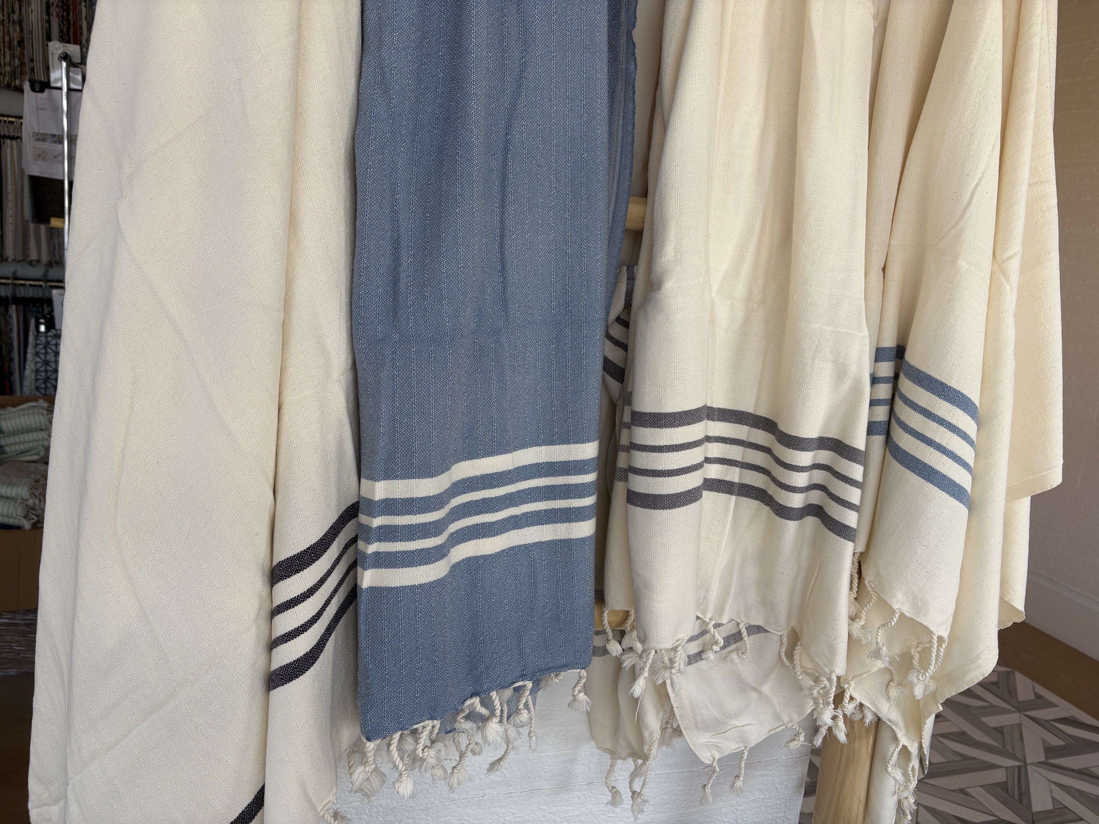 Beach Towel with Braided Fringe