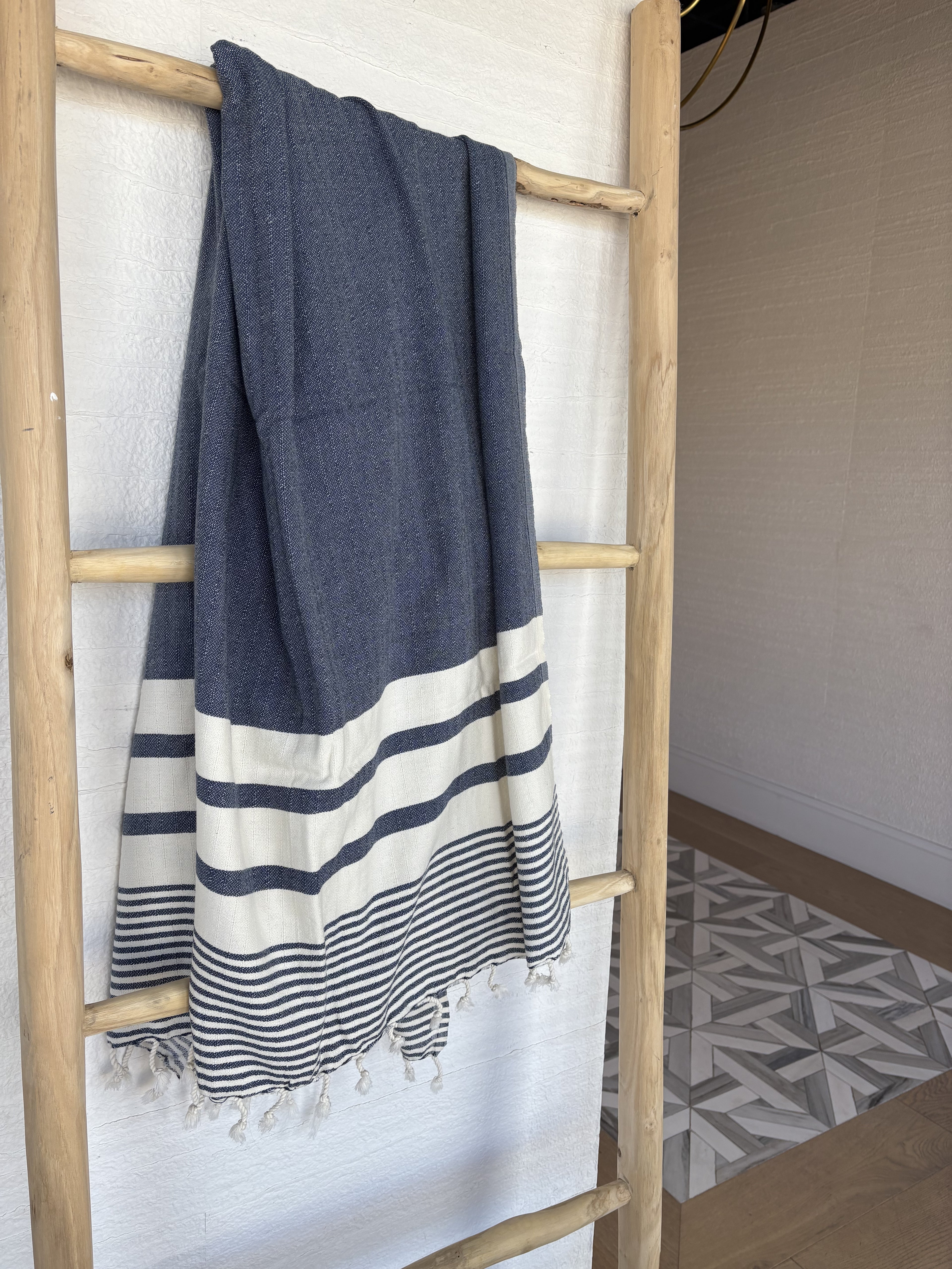 Striped Hamam Beach Towel 39x70 Inch
