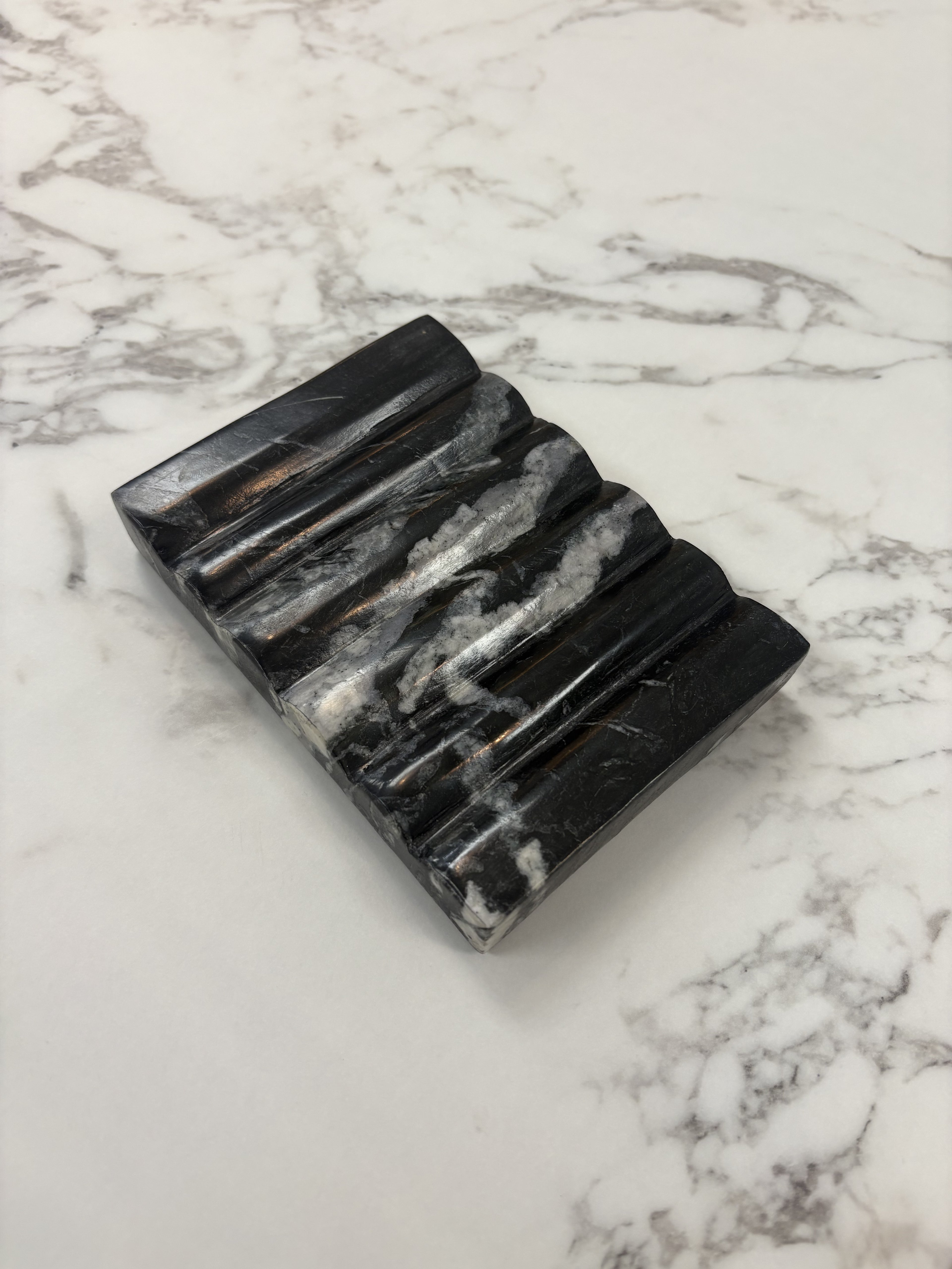 Carved Marble Soap Dish