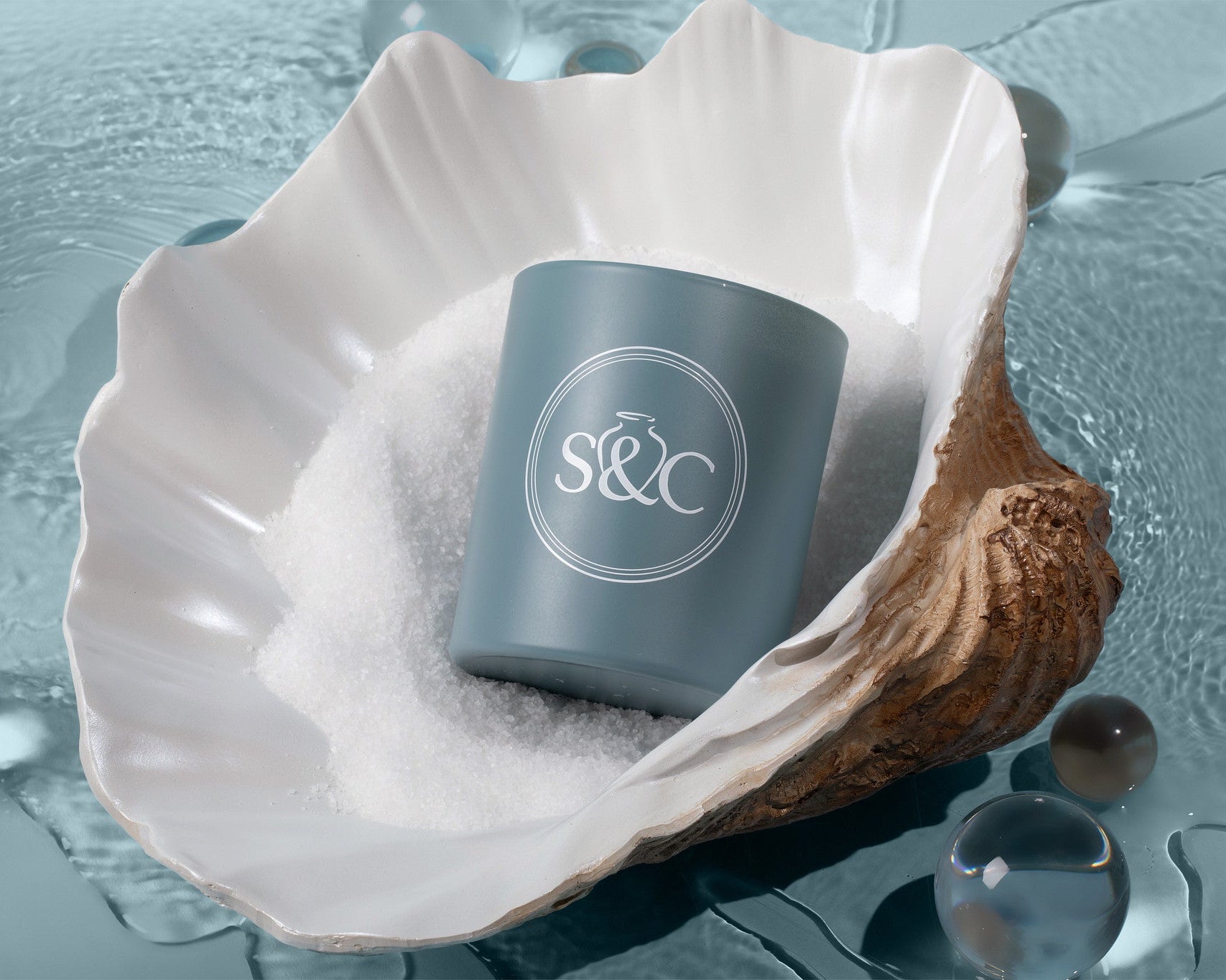 Azure Drift Candle- 12oz.| S&C Home - Salt & Creek