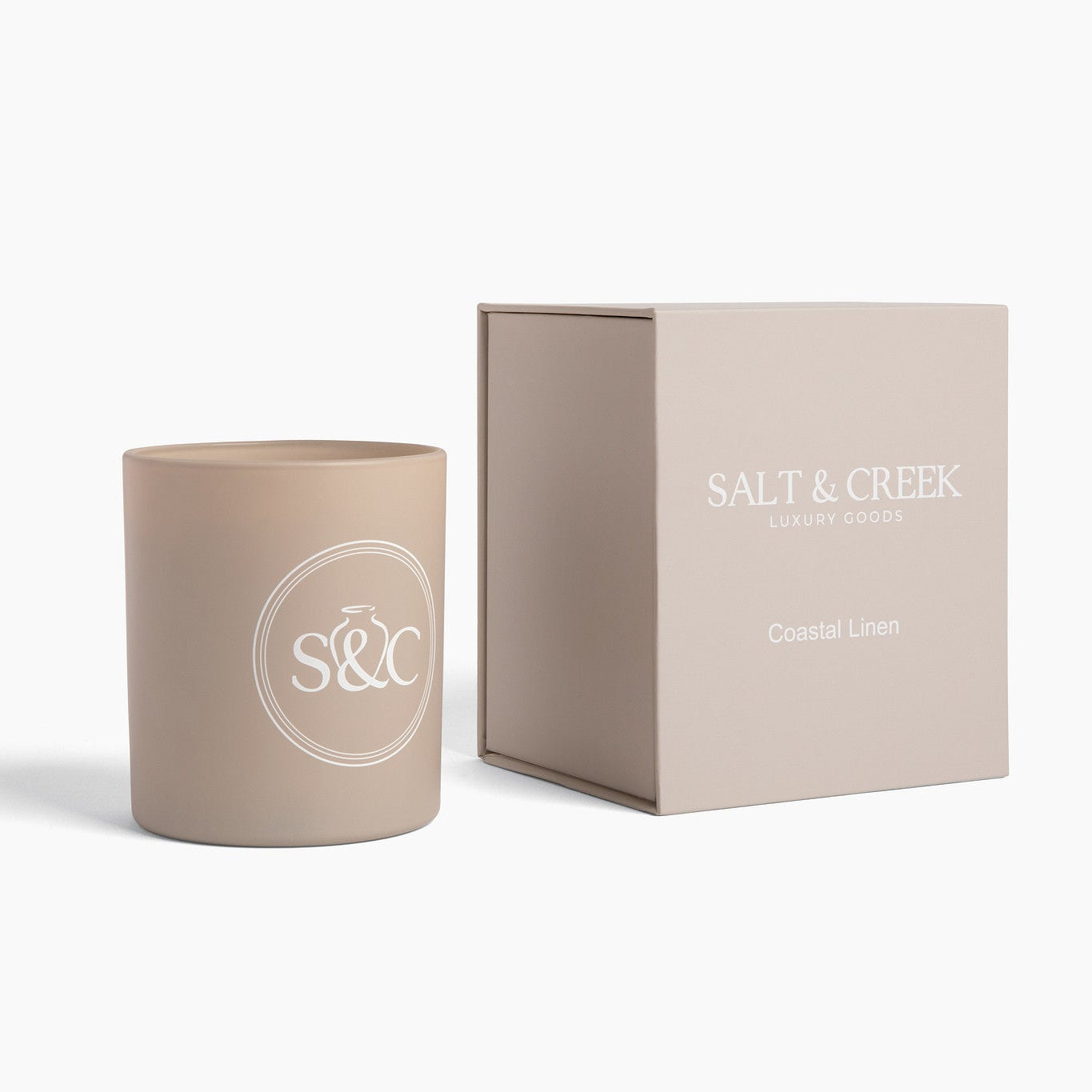 Coastal Linen Candle - 12 oz.| S&C Home - Salt & Creek