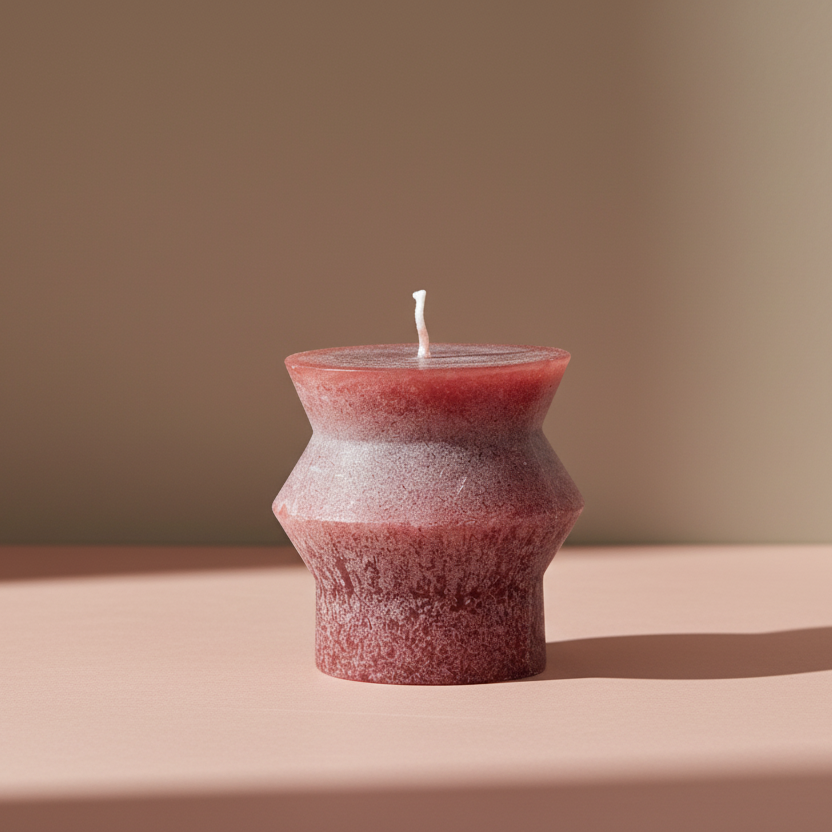Totem PIllar Candle-Red - Salt & Creek