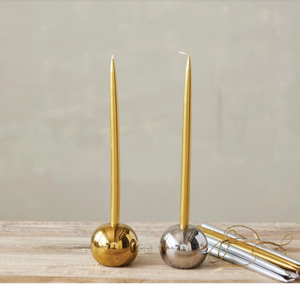Ceramic Ball Taper - Silver - Salt & Creek