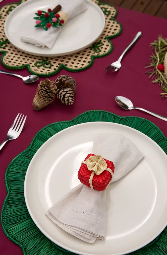 Breezy Placemat-Dark Green