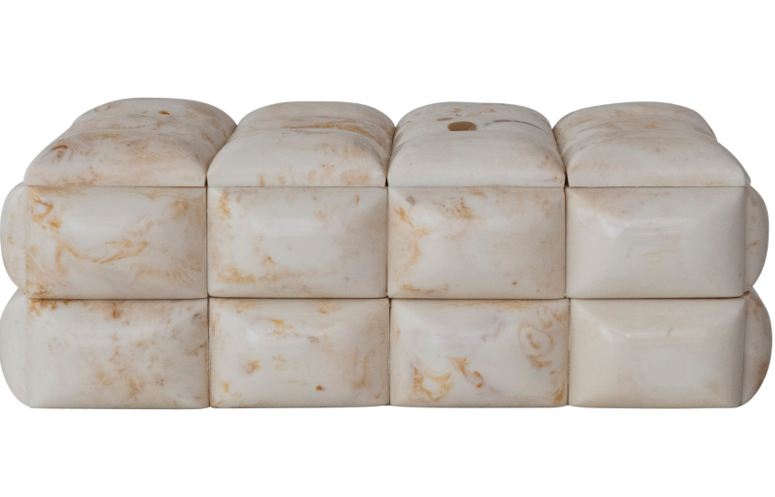 Marbled Resin Tile & MDF Box (Each One Will Vary) - Salt & Creek