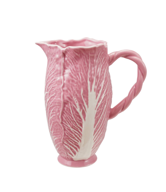 Ma Choupette Stoneware Pitcher with Twisted Handle ~ Rose - Salt & Creek