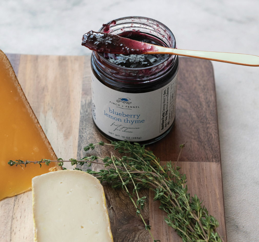 10 oz. Blueberry Lemon Thyme Fruit Preserves for Cheese - Salt & Creek