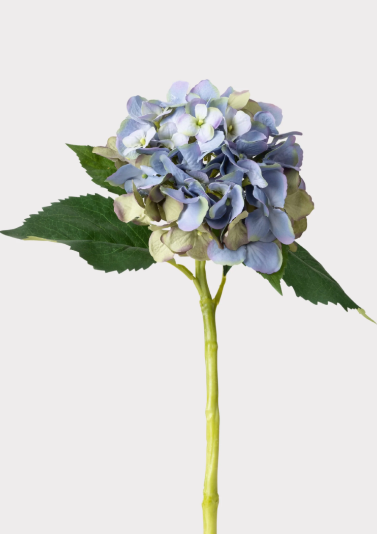 Vintage Blue Green Artificial Hydrangea - 19" - Salt & Creek