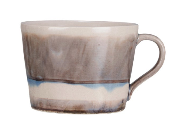 Striped Stoneware Mug