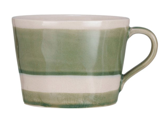 Striped Stoneware Mug