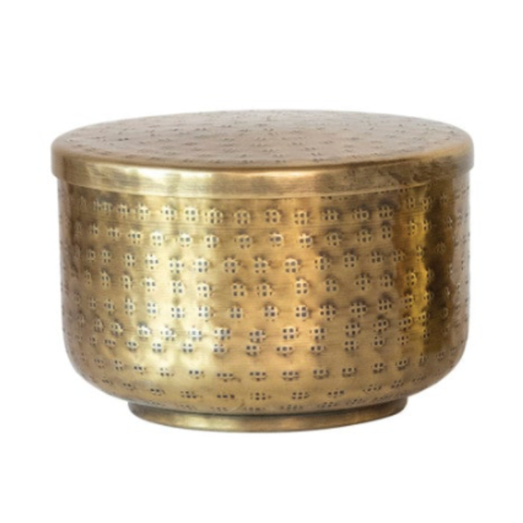 Hammered Aluminum Containers w/ Lids
