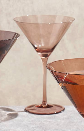 Venus Martini Glass 8oz - Blush