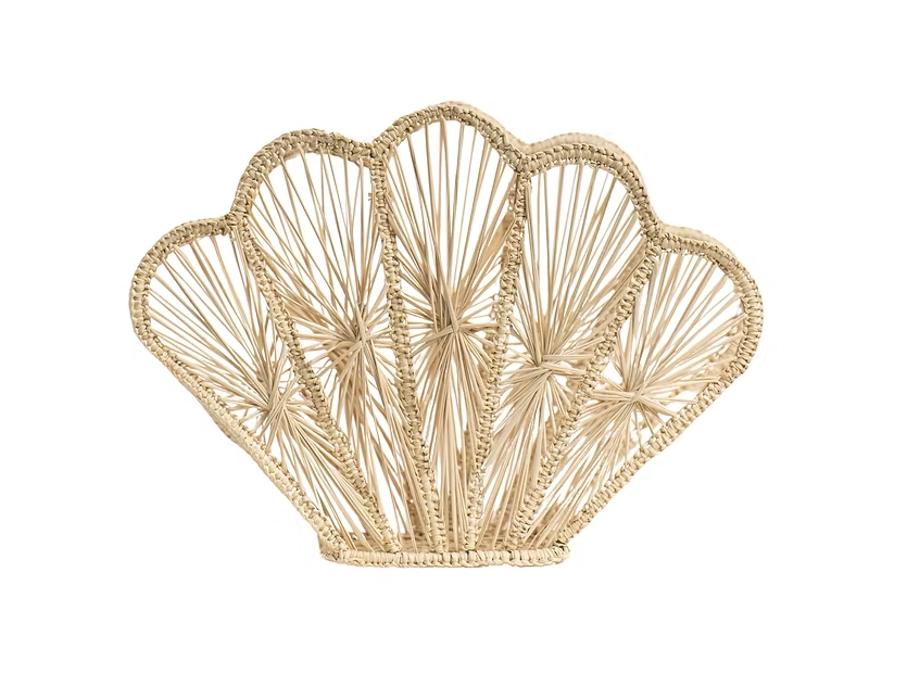 Shell Napkin Holder with Colored Trim - Salt & Creek