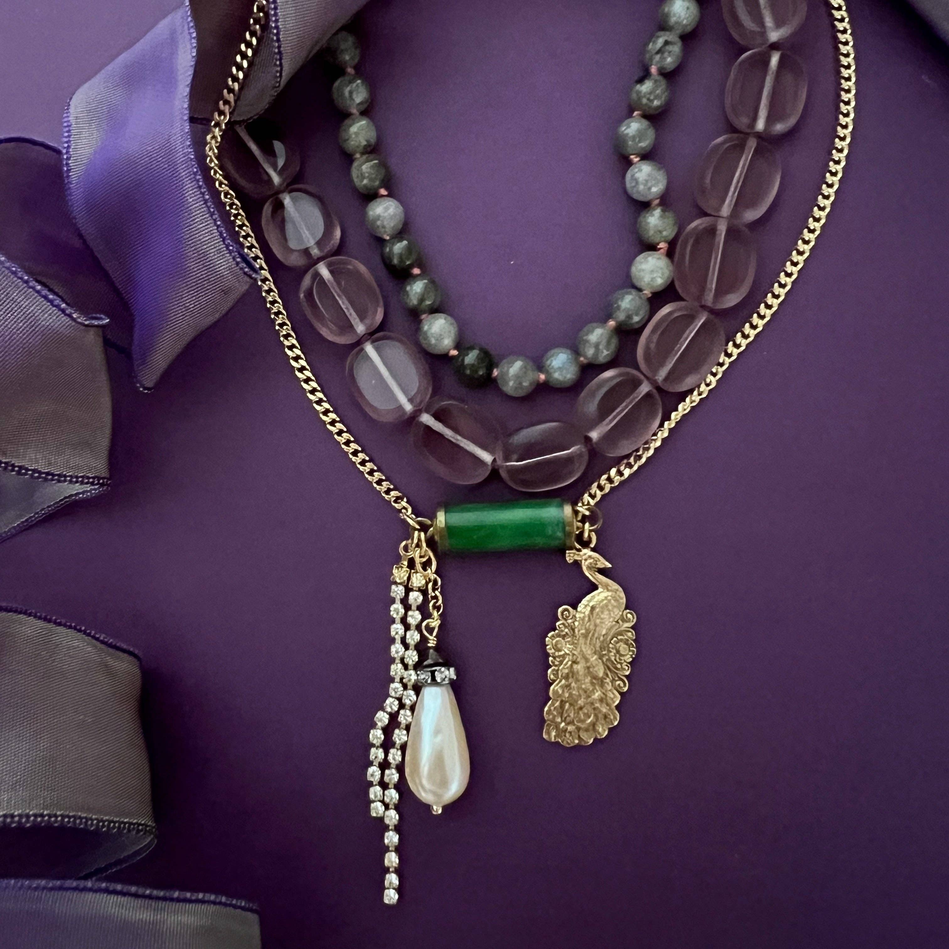 Stefanie Glass Bead Necklace
