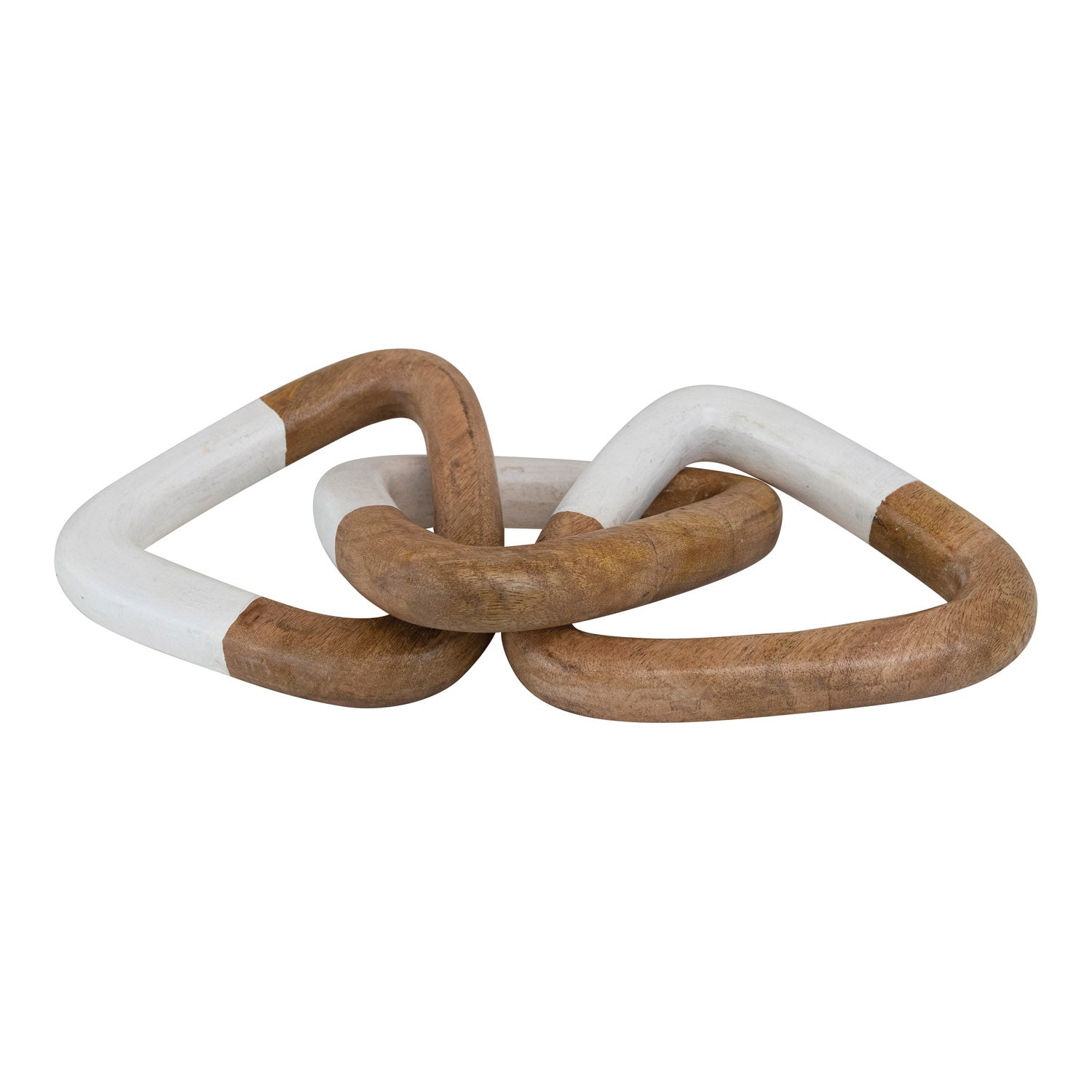 Mango Wood Chain Décor with 3 Links