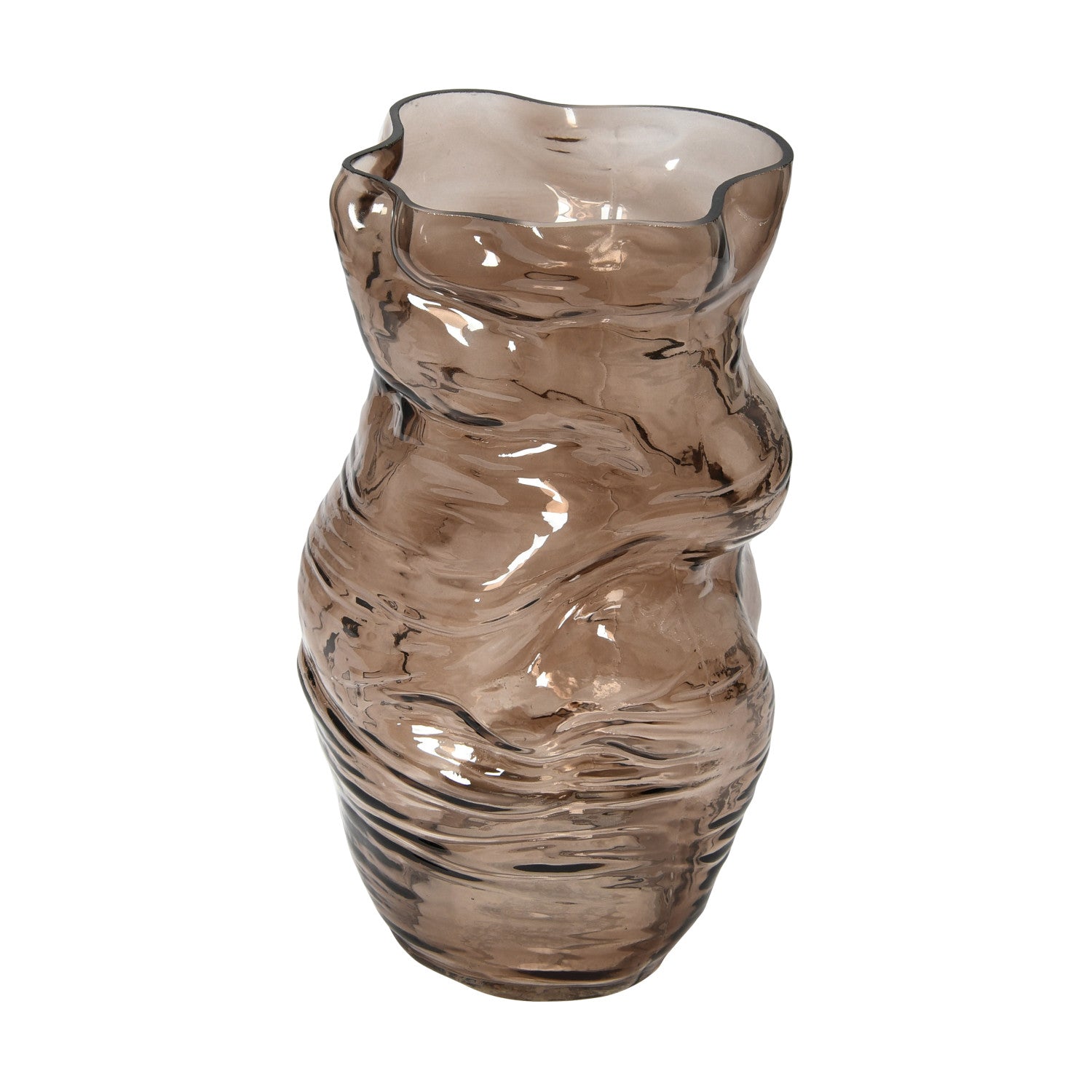 Blown Glass Organic Shaped Vase