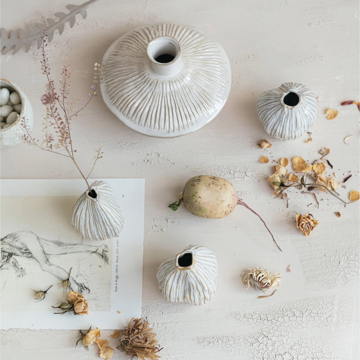 Pleated Vase - Salt & Creek