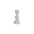Cast Iron Taper Holder, Volcano Finish, Ivory Color