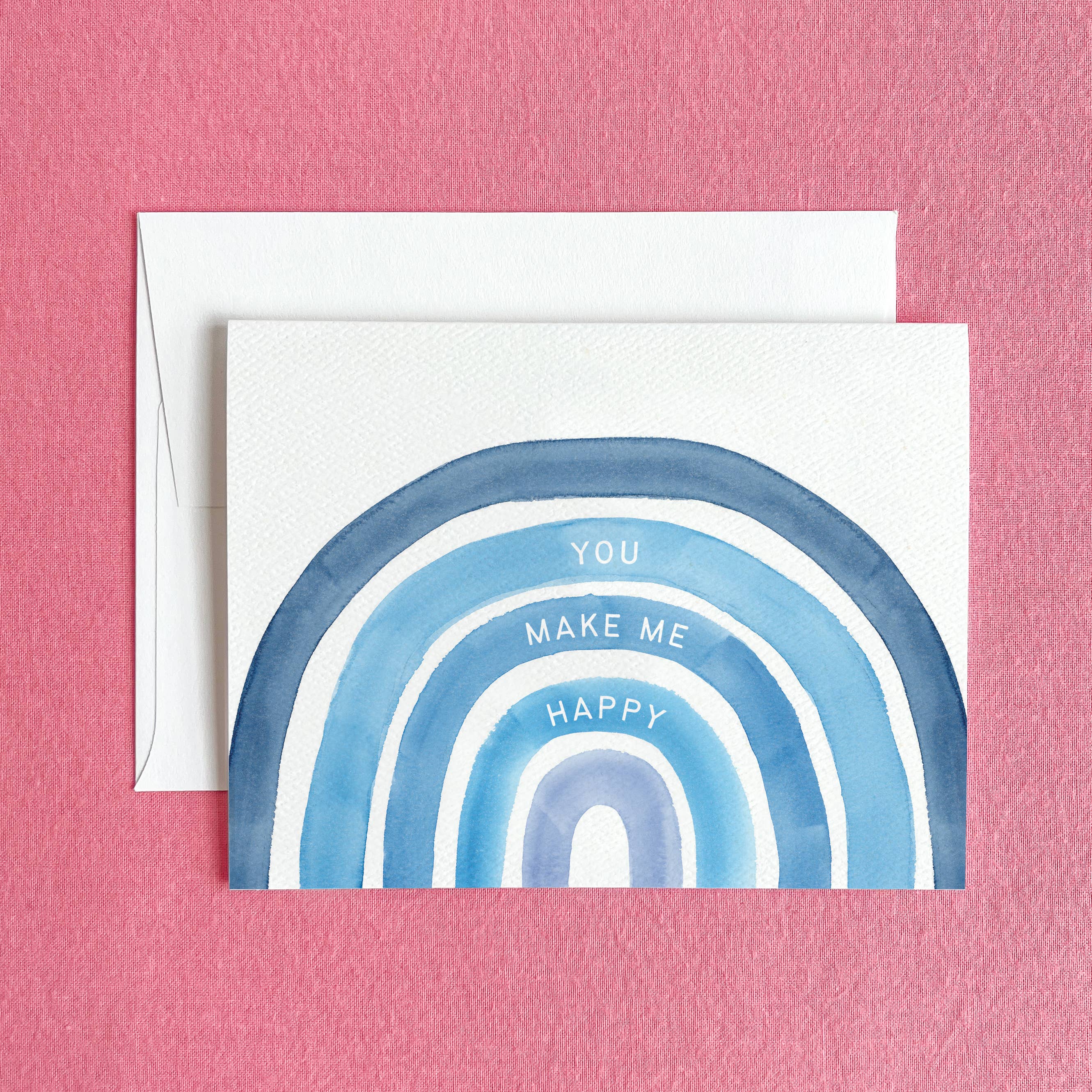 You Make Me Happy Rainbow Greeting Card | Friendship Card - Salt & Creek