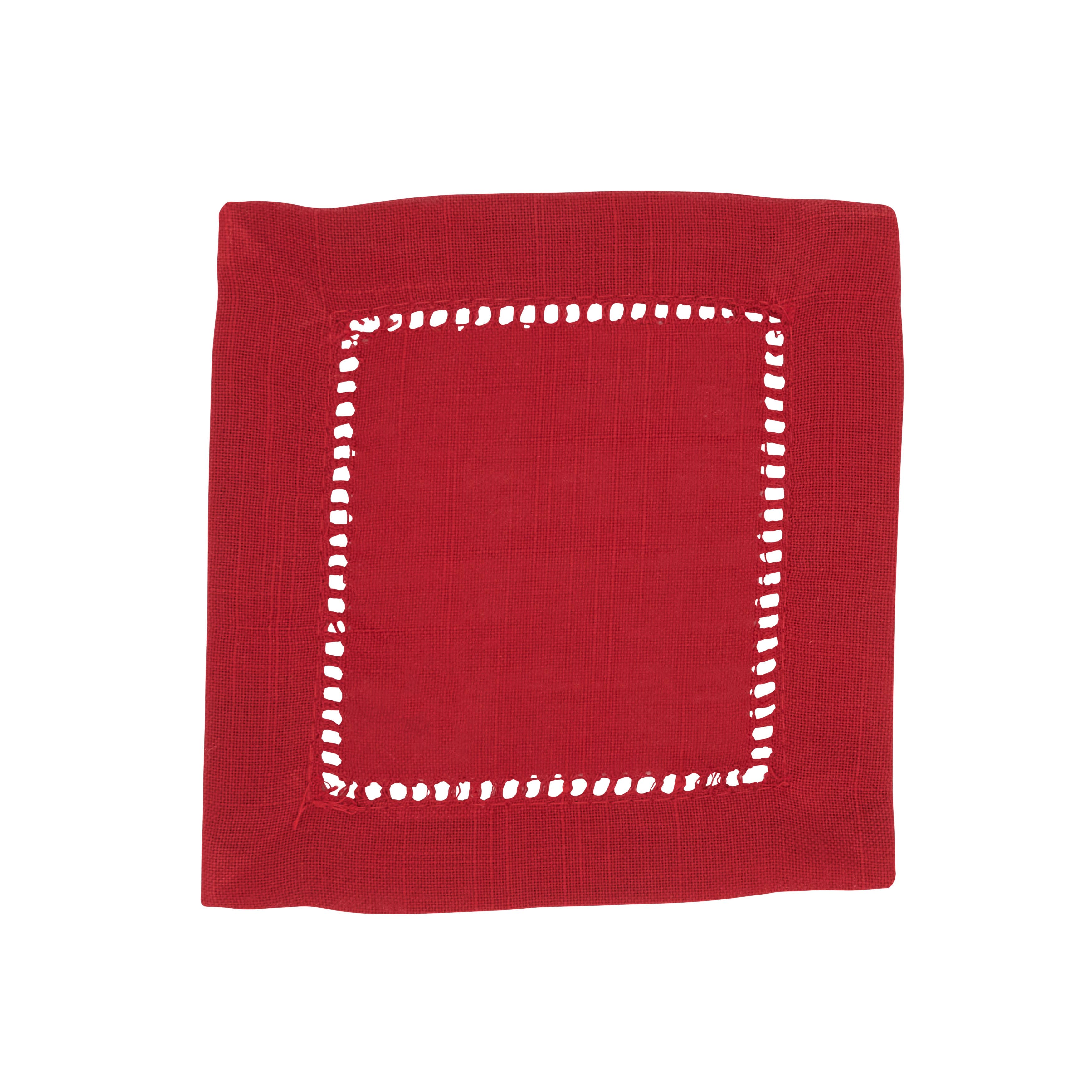 Cocktail Napkin With Hemstitch Border