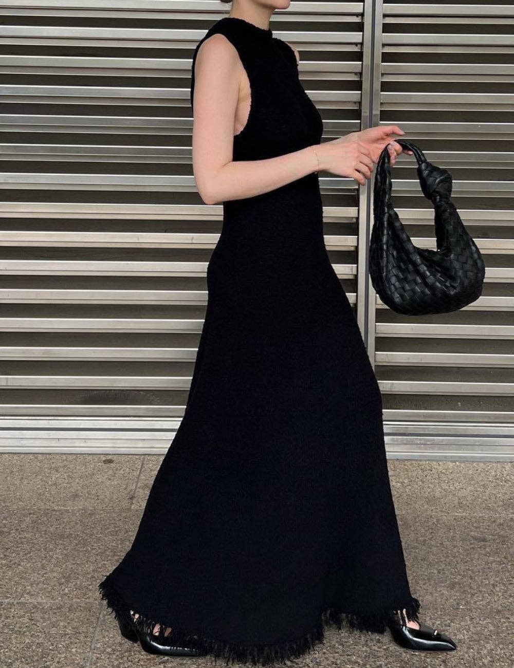 Bare Knit Midi- Onyx