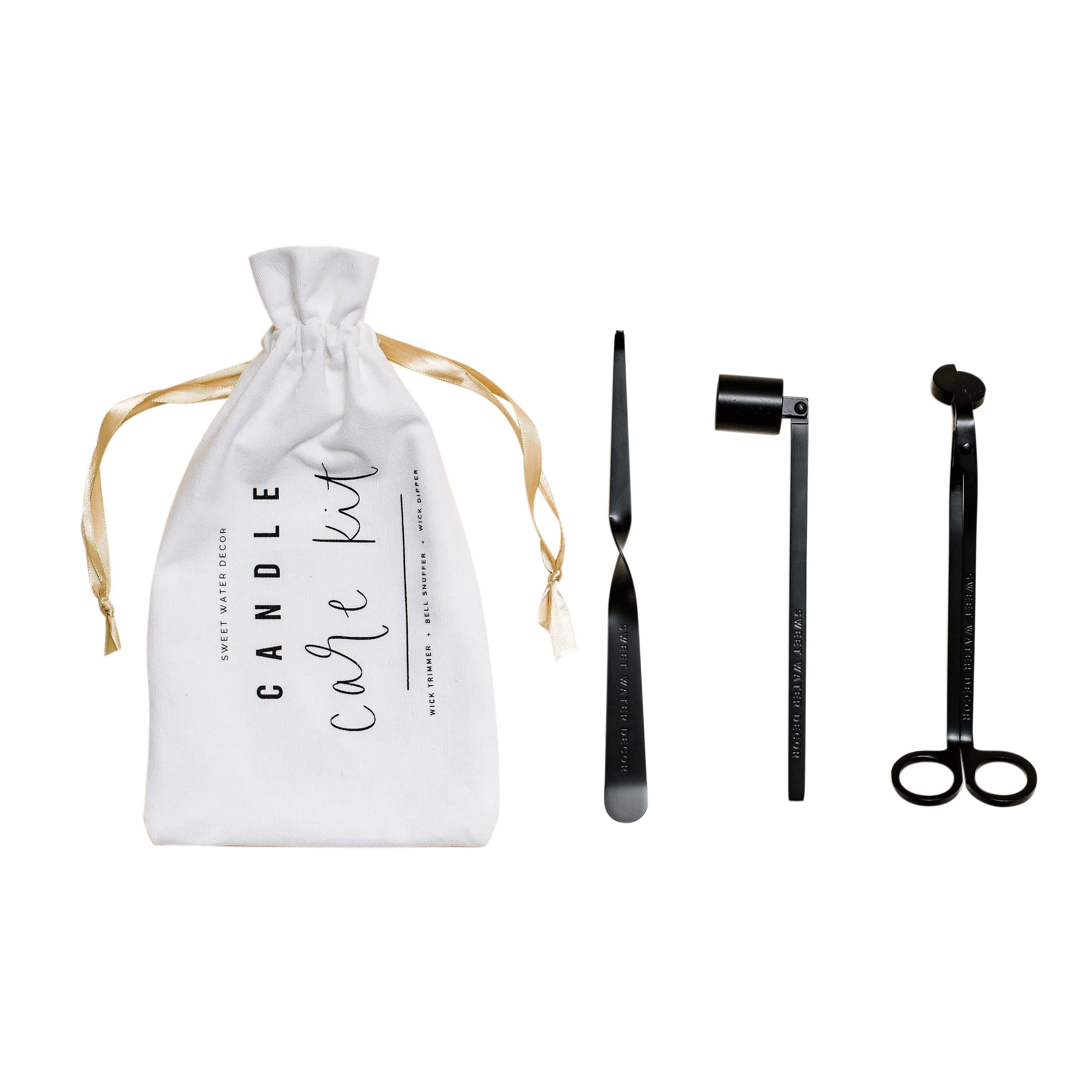 Candle Care Kit- Matte Black